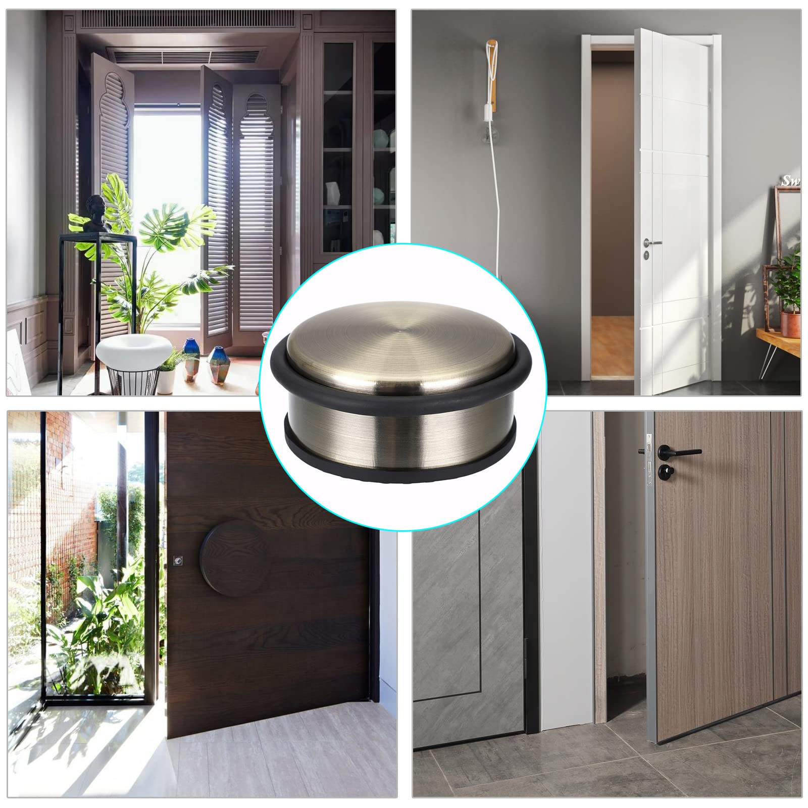 Heavy Duty Floor Door Stopper No Drill