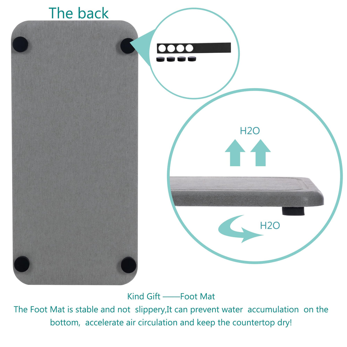 2 Pcs Sink Stone Soap Trays (2 Count)