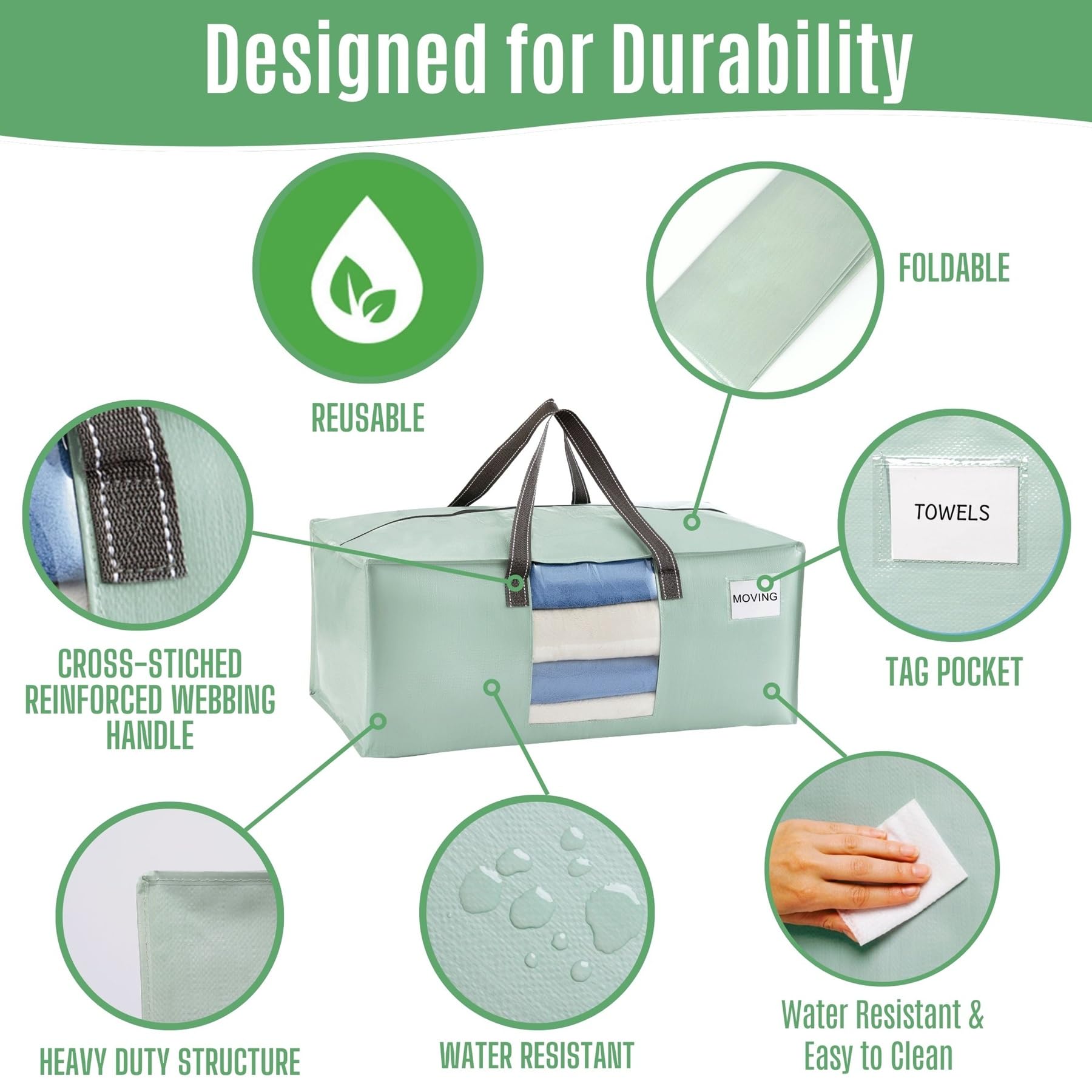 Heavy Duty Moving Bags (6 Count)