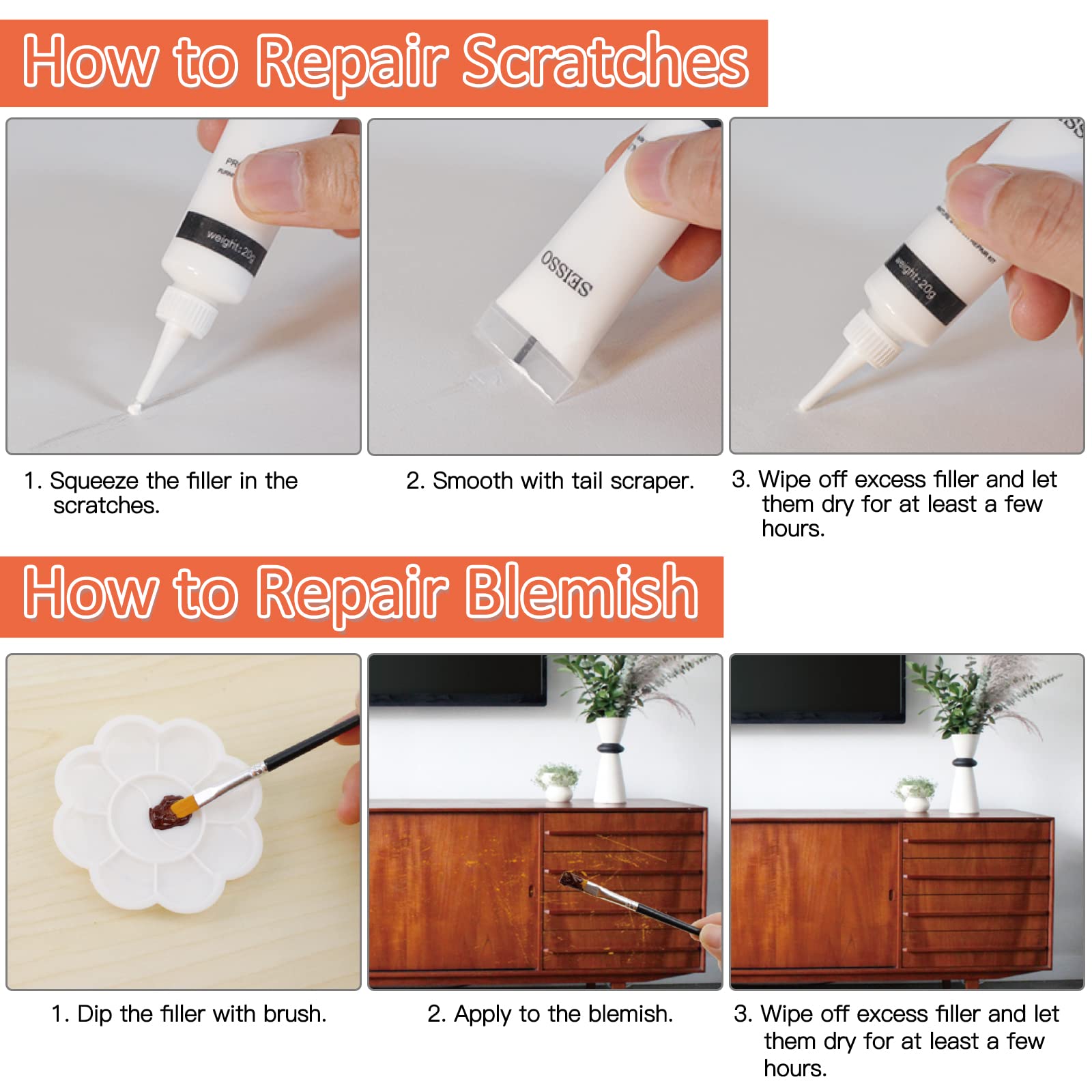 Wood Scratch Repair Kit (16 Count)