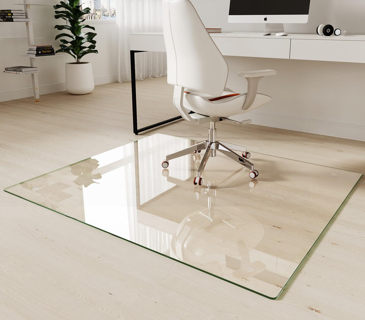 Tempered Glass Chair Mat 45"x53"