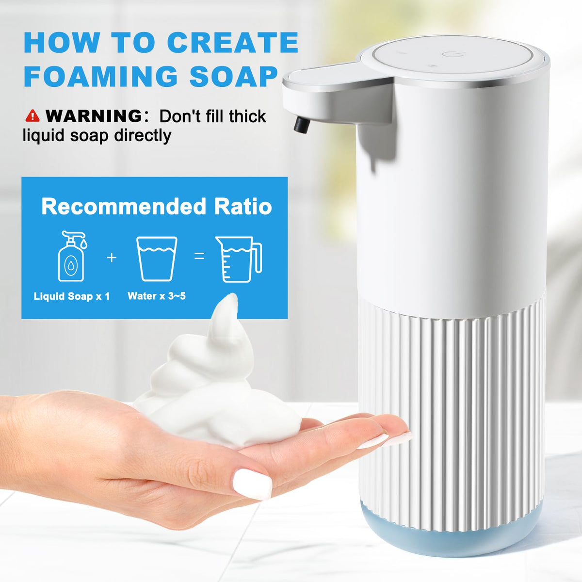 Automatic Foaming Soap Dispenser (2 Count)