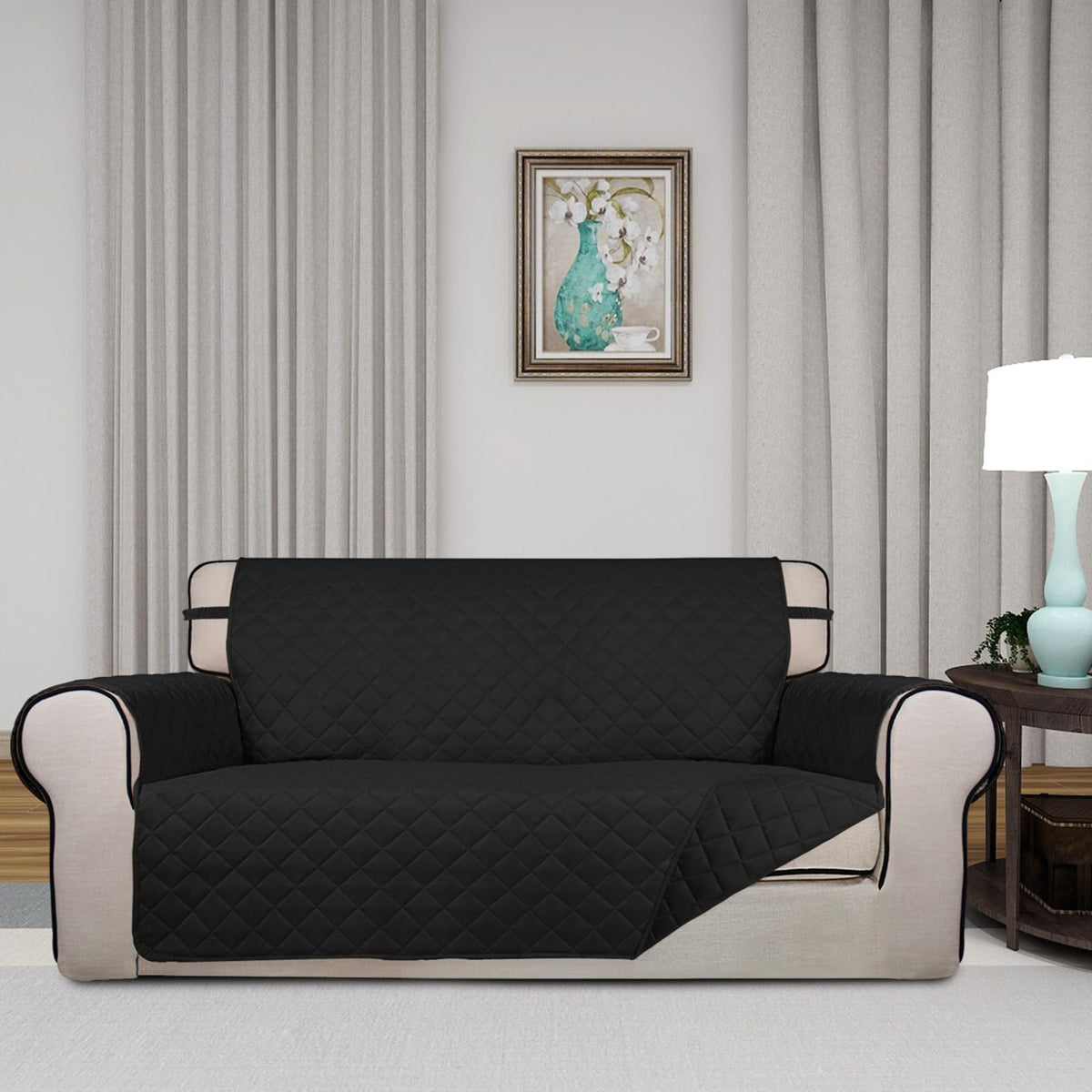 Reversible Quilted Couch Covers for Dogs Loveseat Sofa Cover 54"