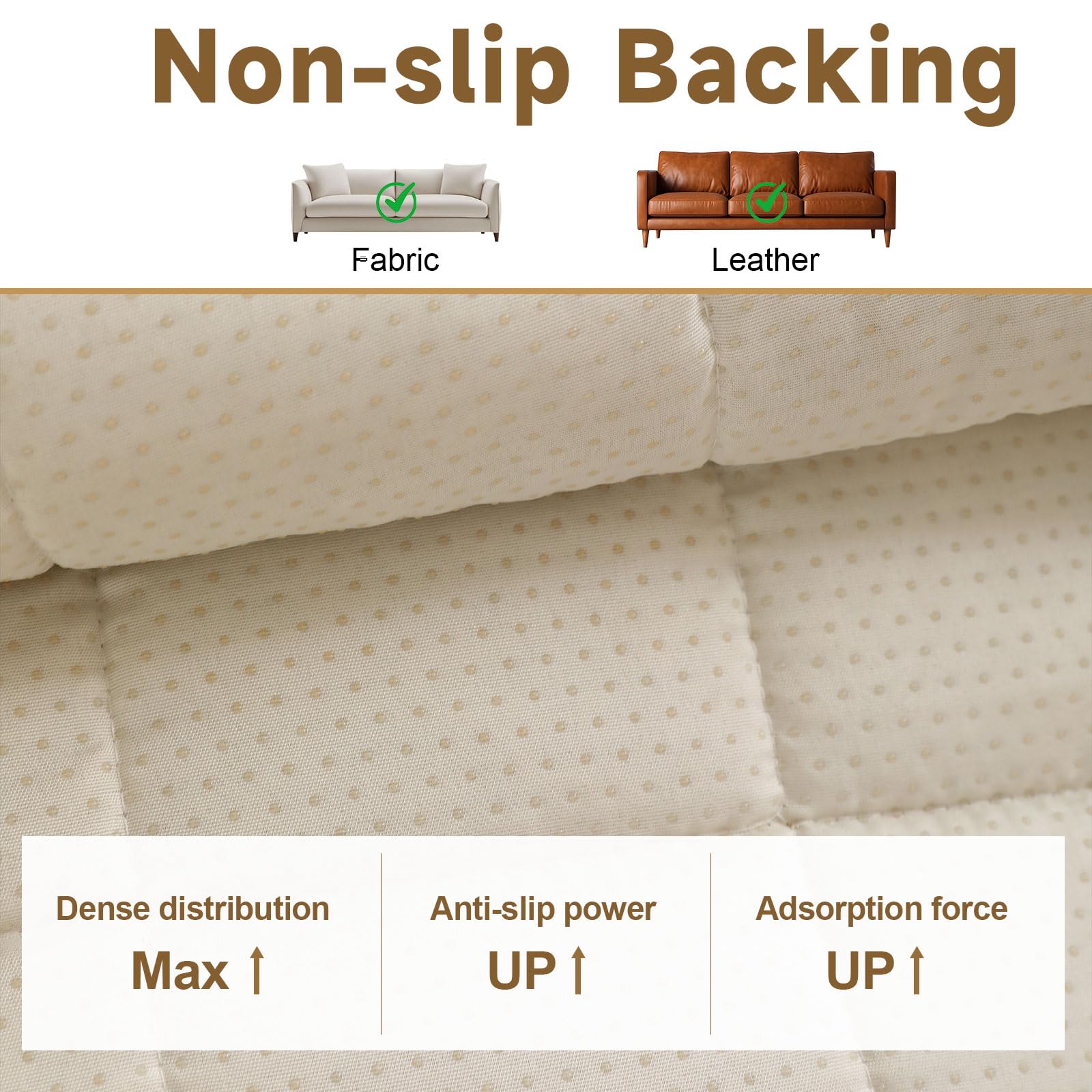 Sofa Covers for 3 Cushion Couch Washable (3 Ounce)