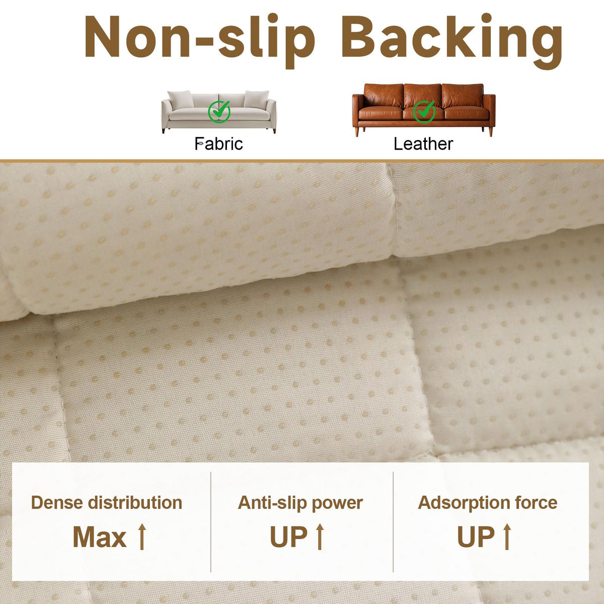 Sofa Covers for 3 Cushion Couch Washable (3 Ounce)