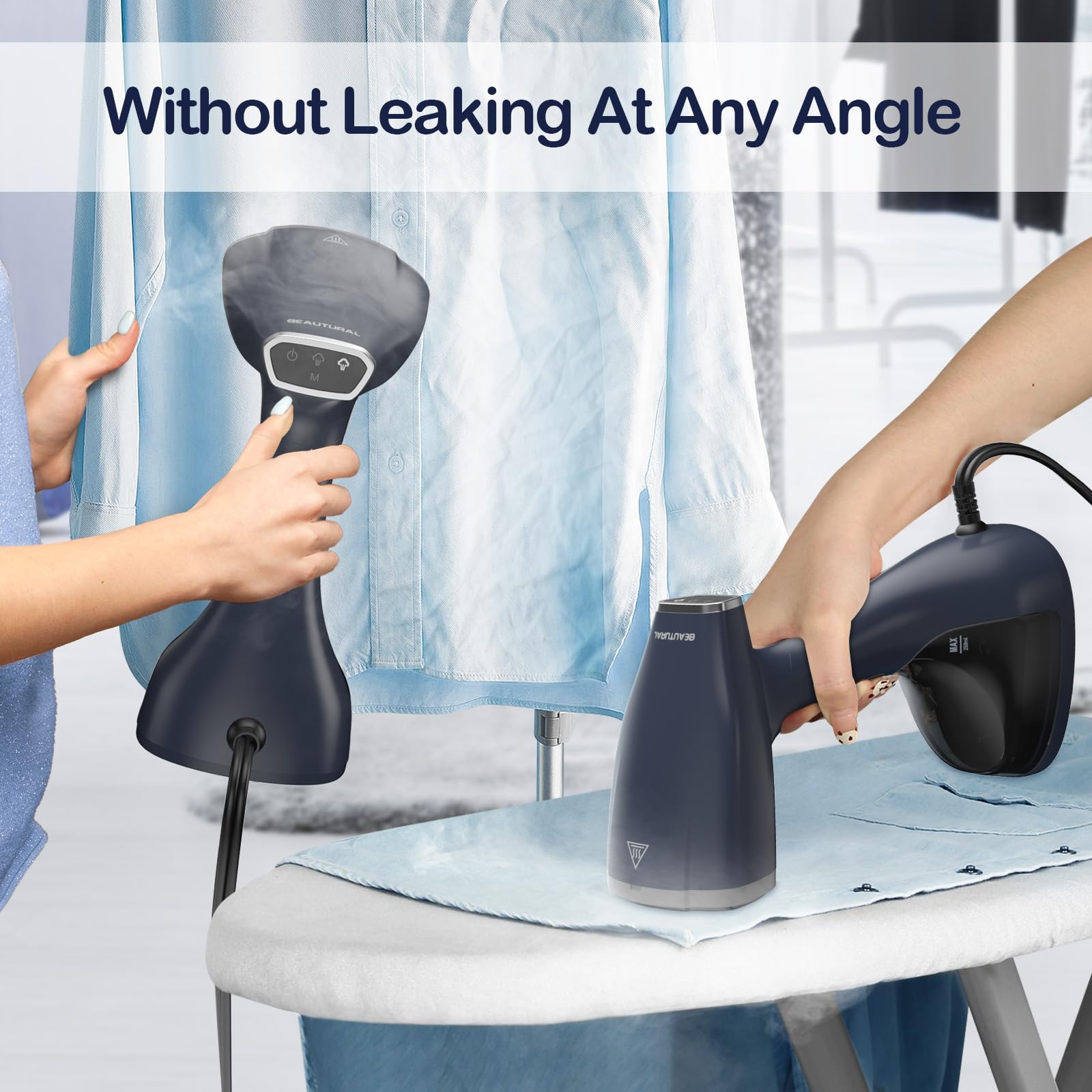 1500W Handheld Garment Steamer for Clothes with Foldable Design