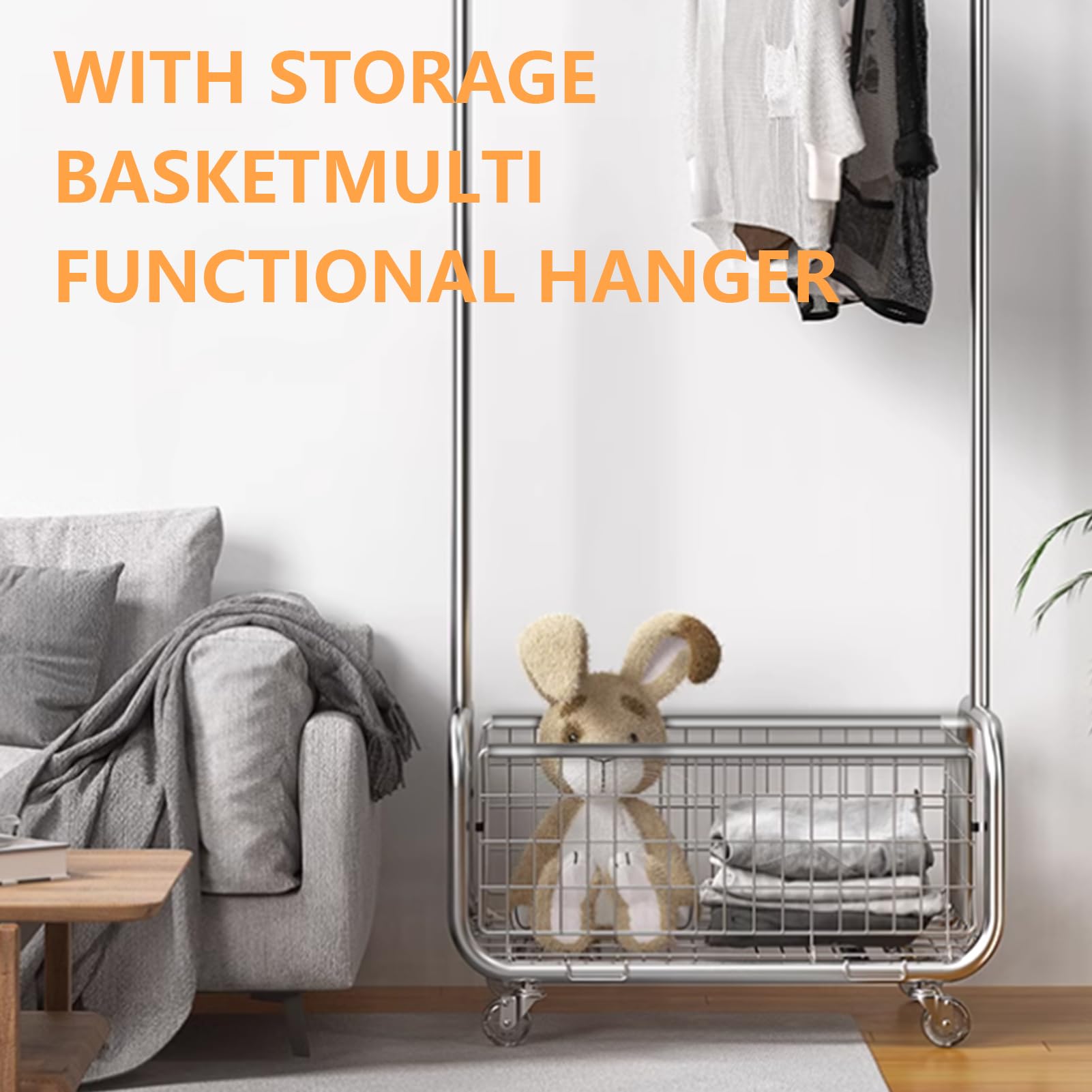 Garment Rack With Storage Baskets (3.33 Count)