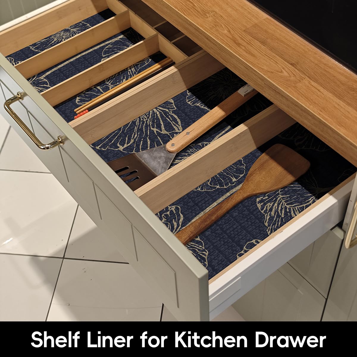 Lotus Drawer Liner for Dresser (9.67 Sq Ft)
