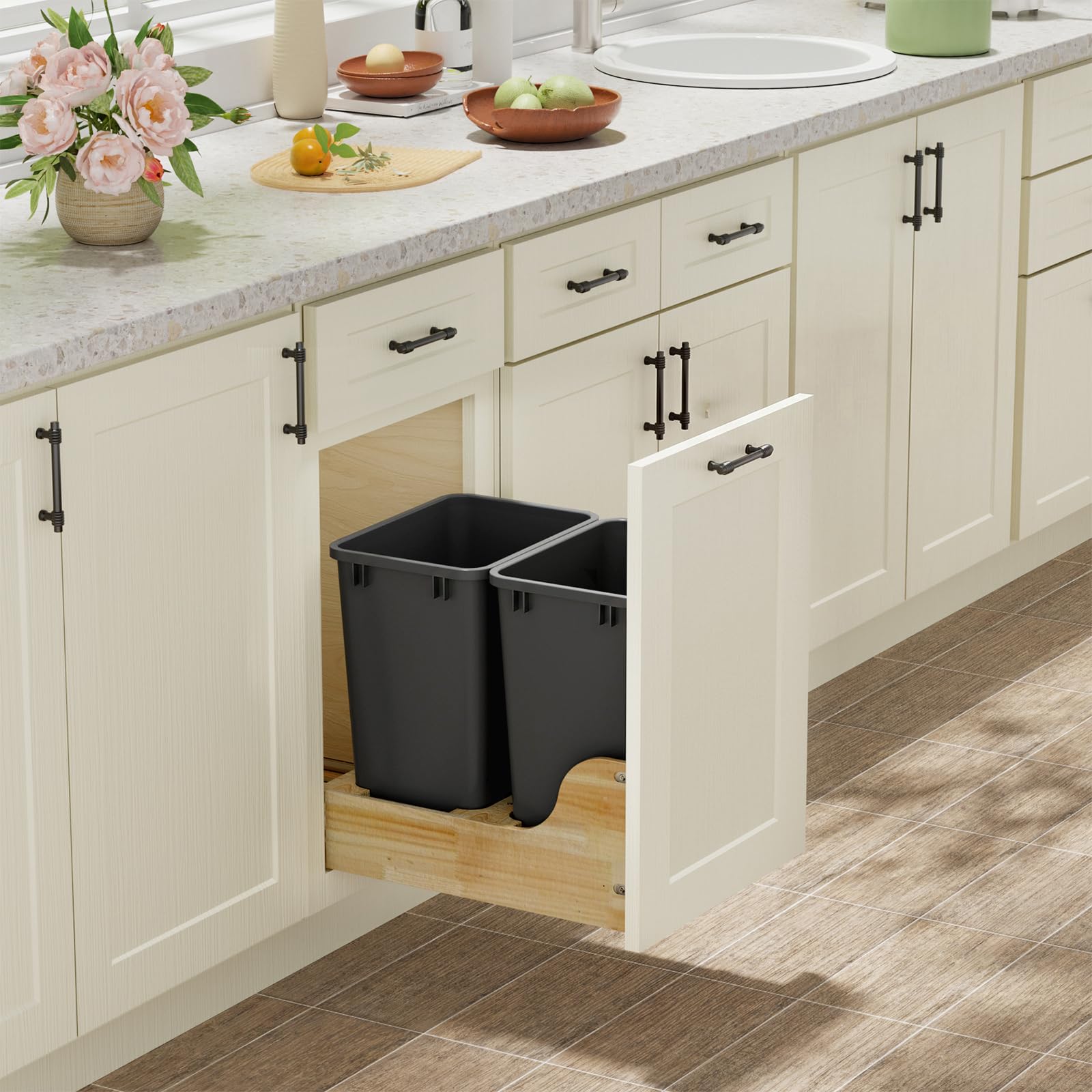 35 Quart Plastic Trash Can