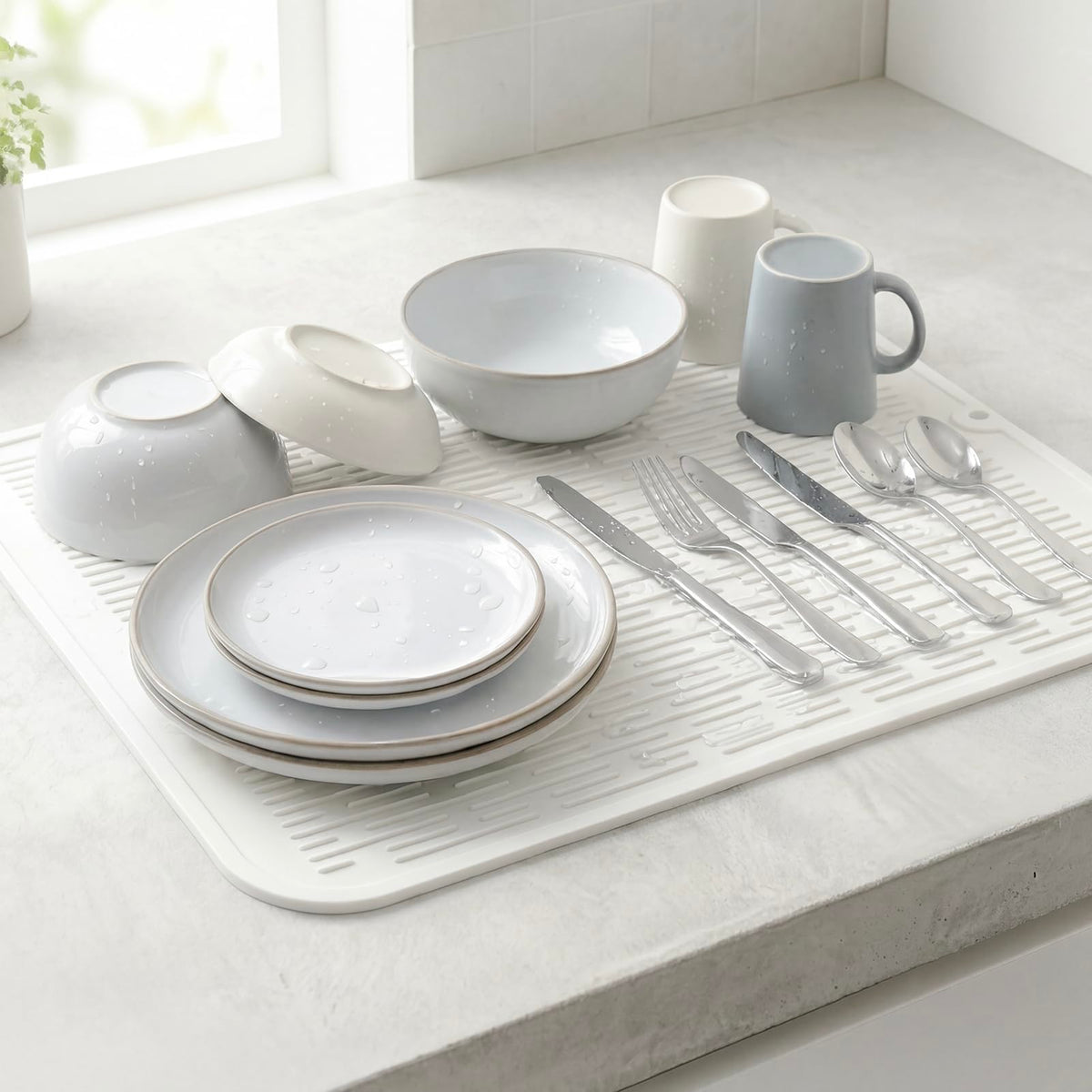 Silicone Dish Drying Mat for Multiple Usage
