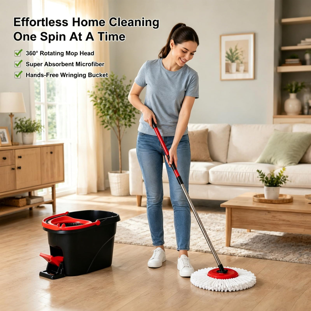 4Pcs Mop Head Replacements