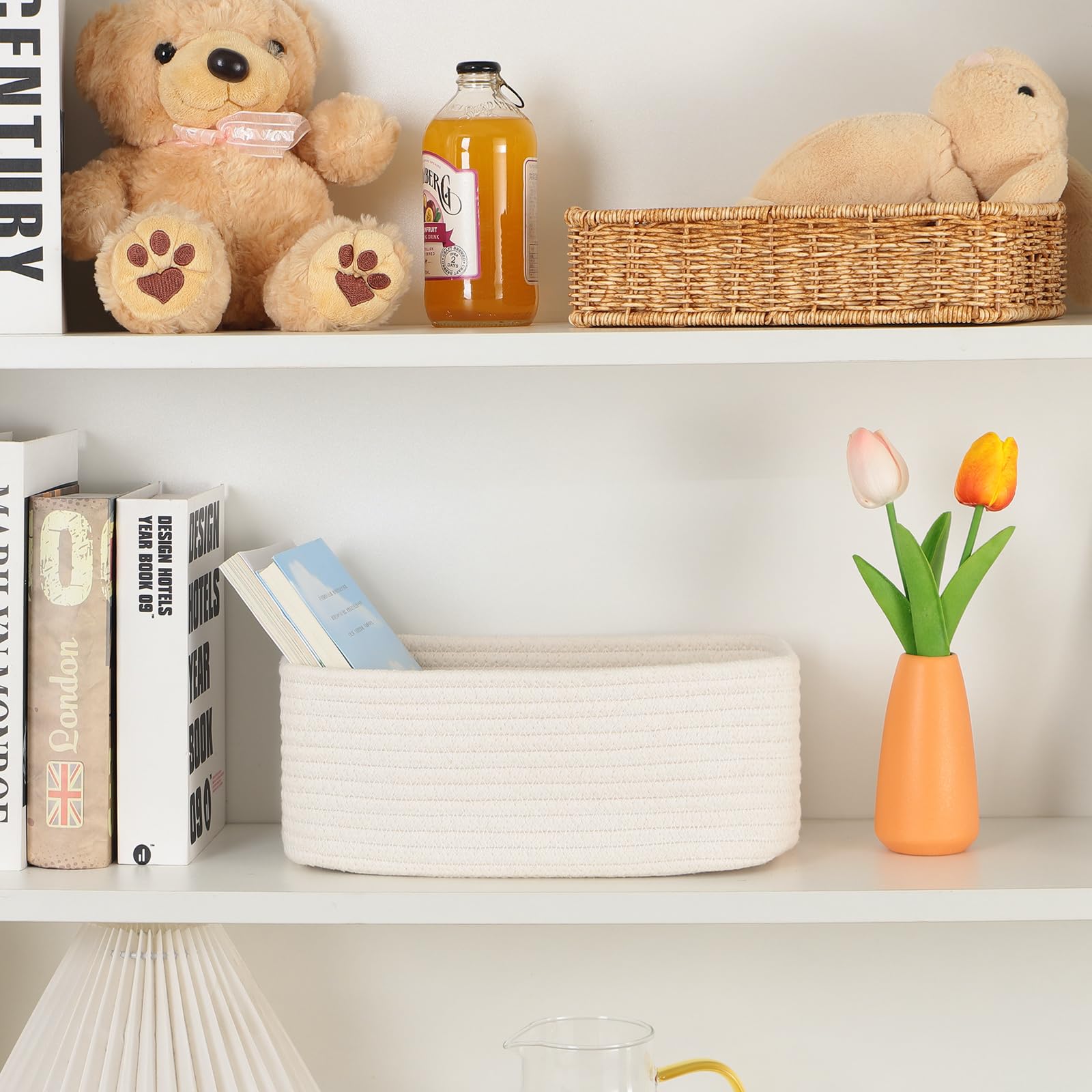 Small Storage Baskets for Organizing (4 Count)