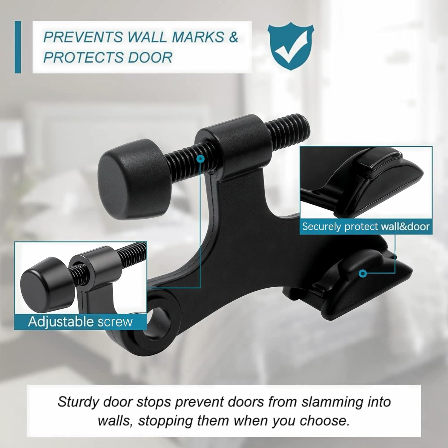 36Pack Hinge Pin Black Door Stopper