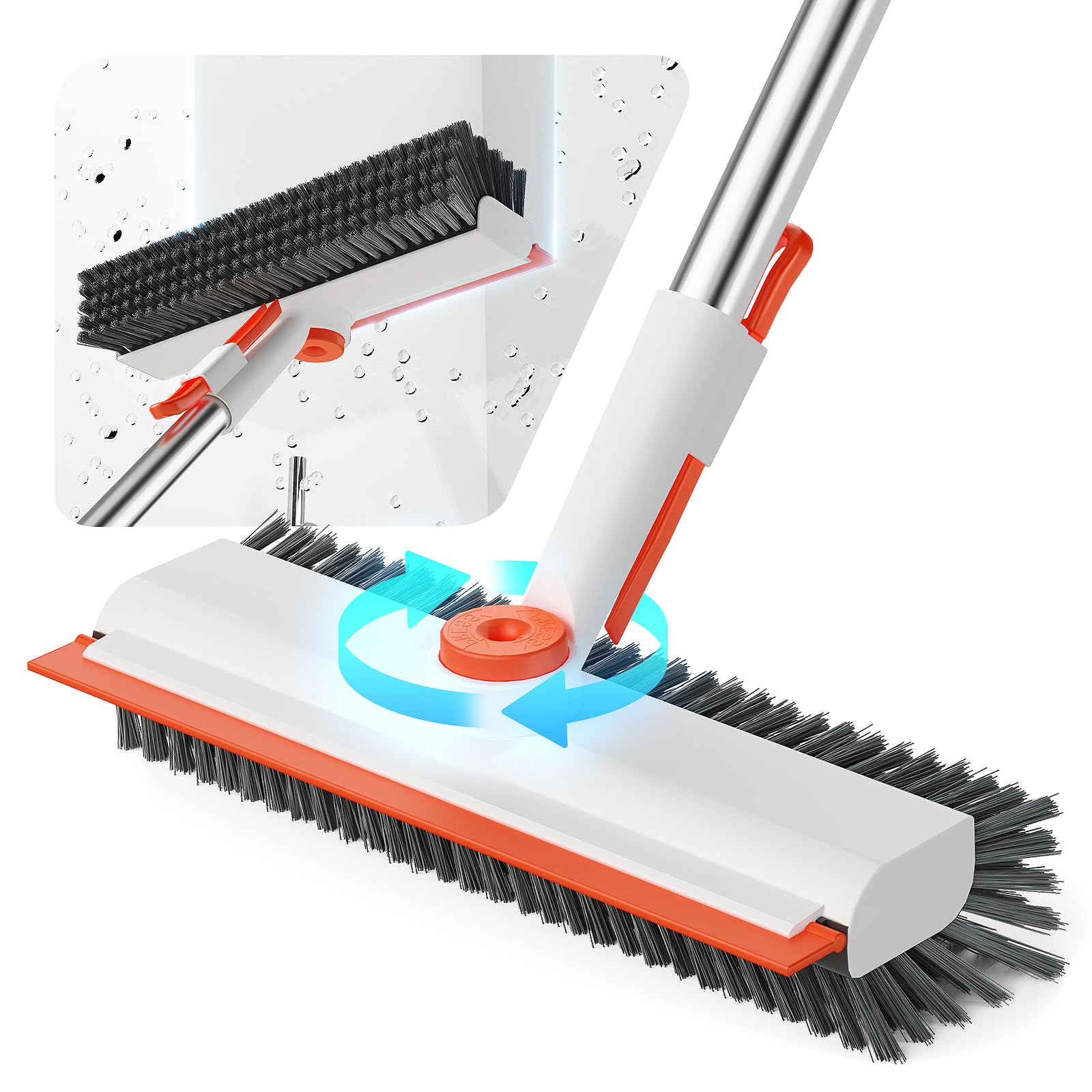Floor Scrub Brush with Long Handle