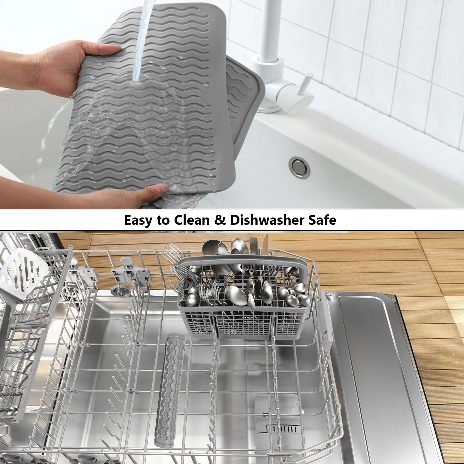 Silicone Dish Drying Mat for Kitchen Counter