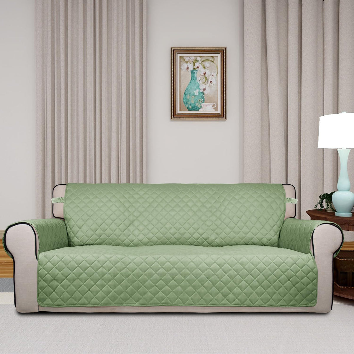 Reversible Quilted Couch Covers for Dogs Oversized Sofa Cover 78”