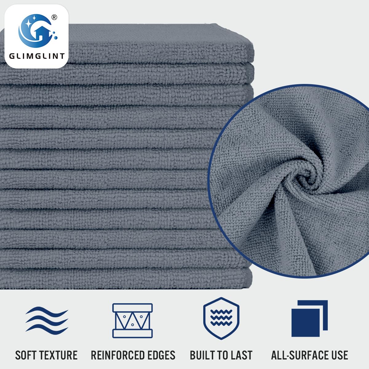 Microfiber Cleaning Cloth (12 Count)