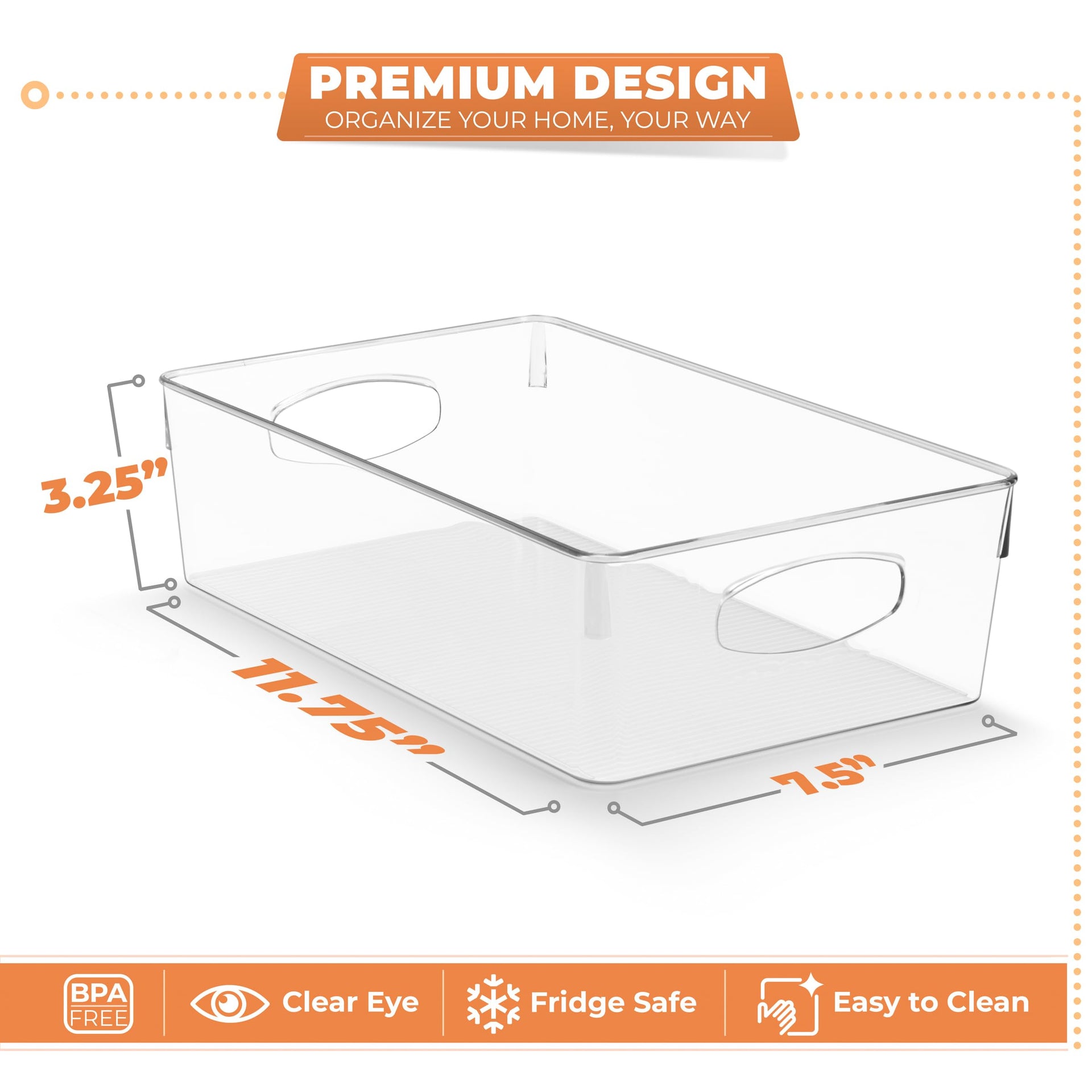 XL Clear Plastic Storage Bins for Shelves (10 Count)