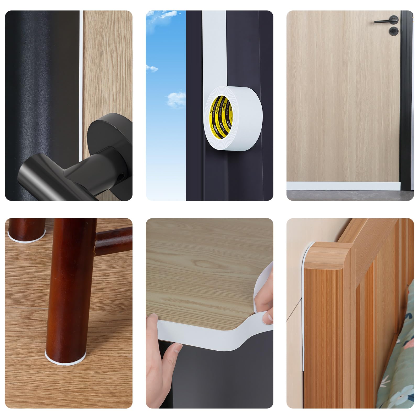 White Foam Tape Weather Stripping Sealing Sponge