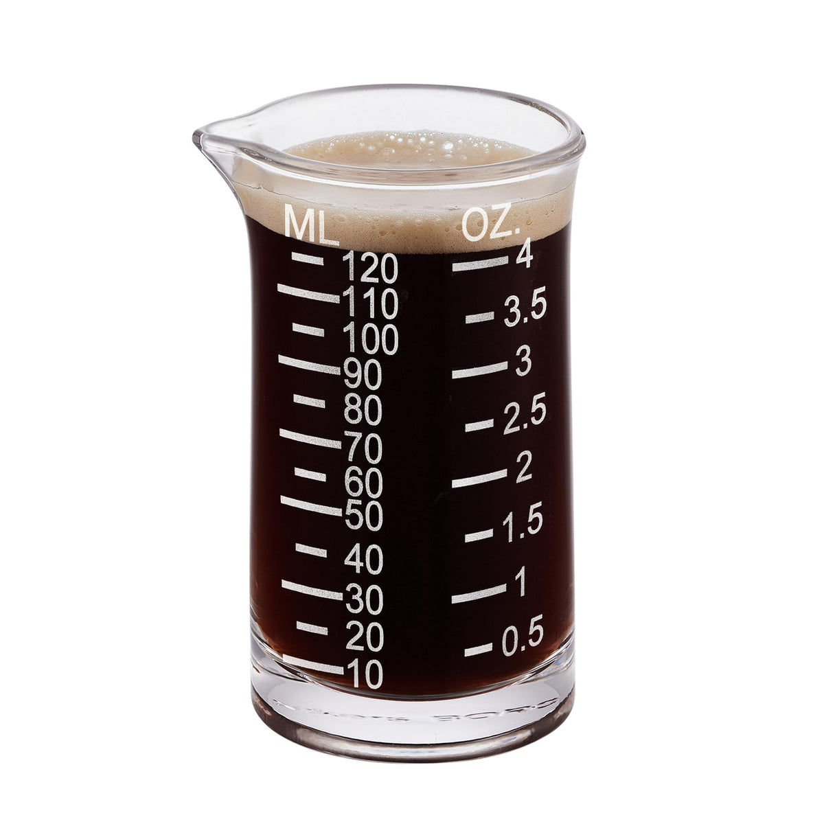 Ackers Shot Glass Etching Scale Measuring Cup 4 Ounce