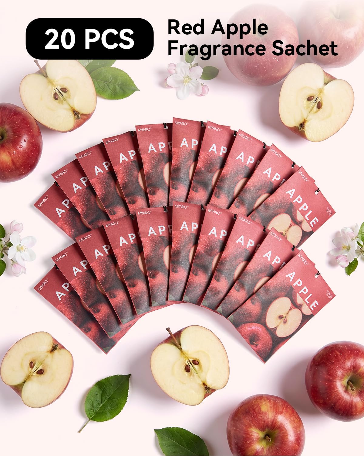 20Pcs Red Apple Scented Sachets (20 Count)