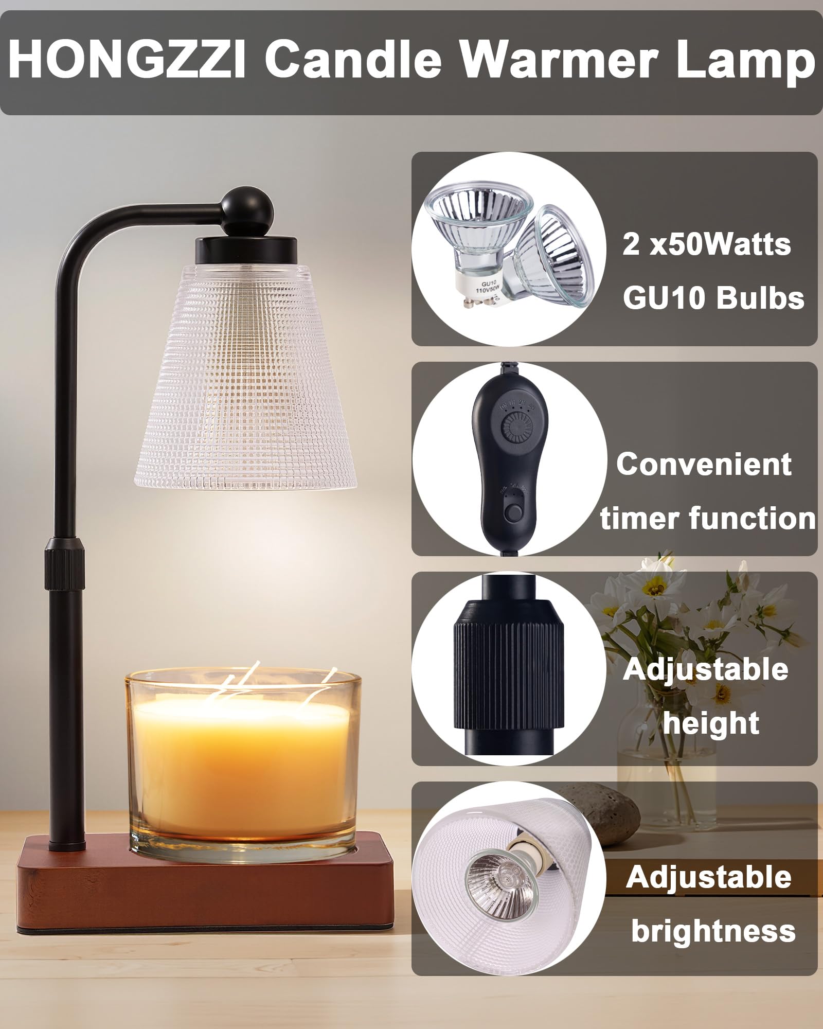 Candle Warmer Lamp with Timer