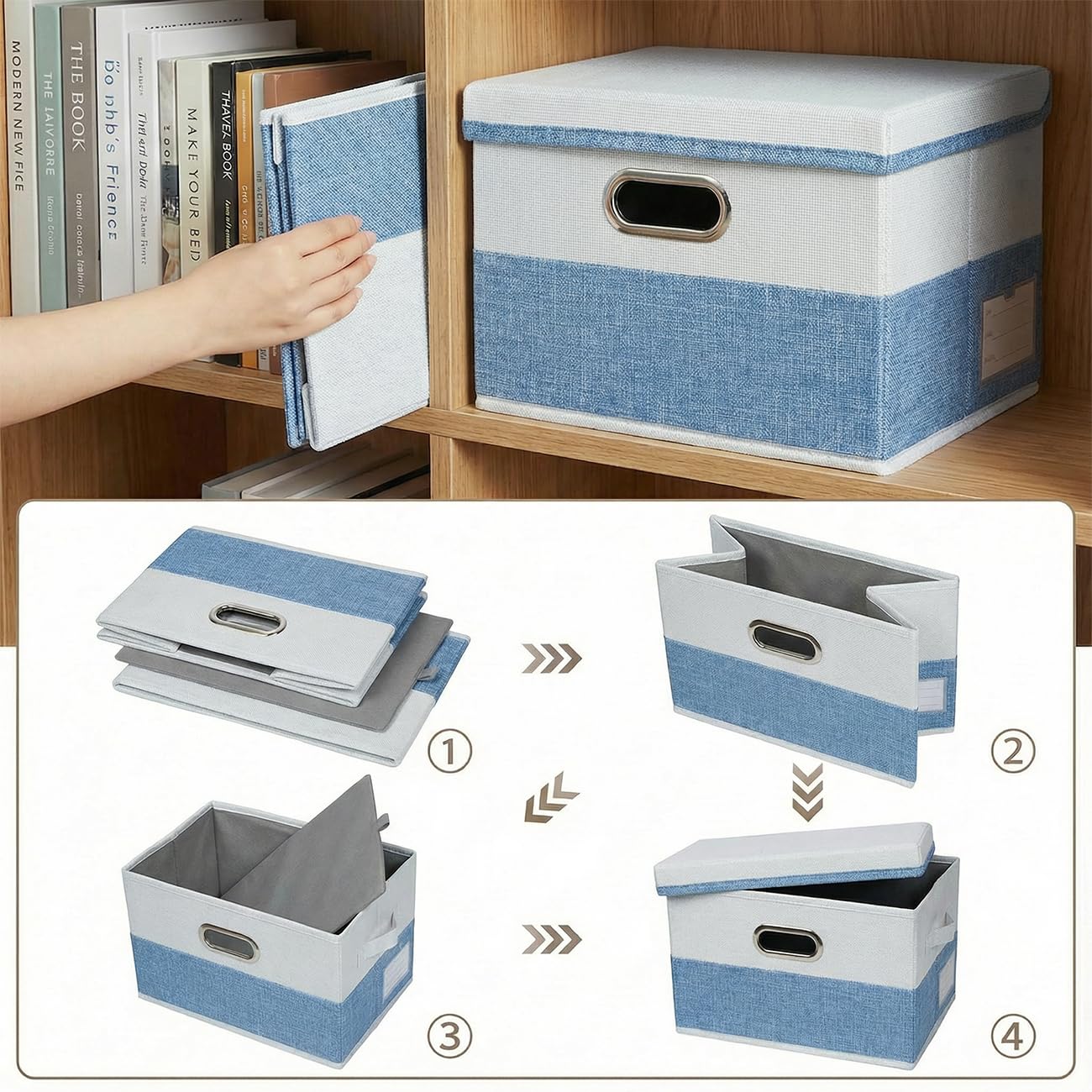 Storage Bins with Lids [3 (3 Count)