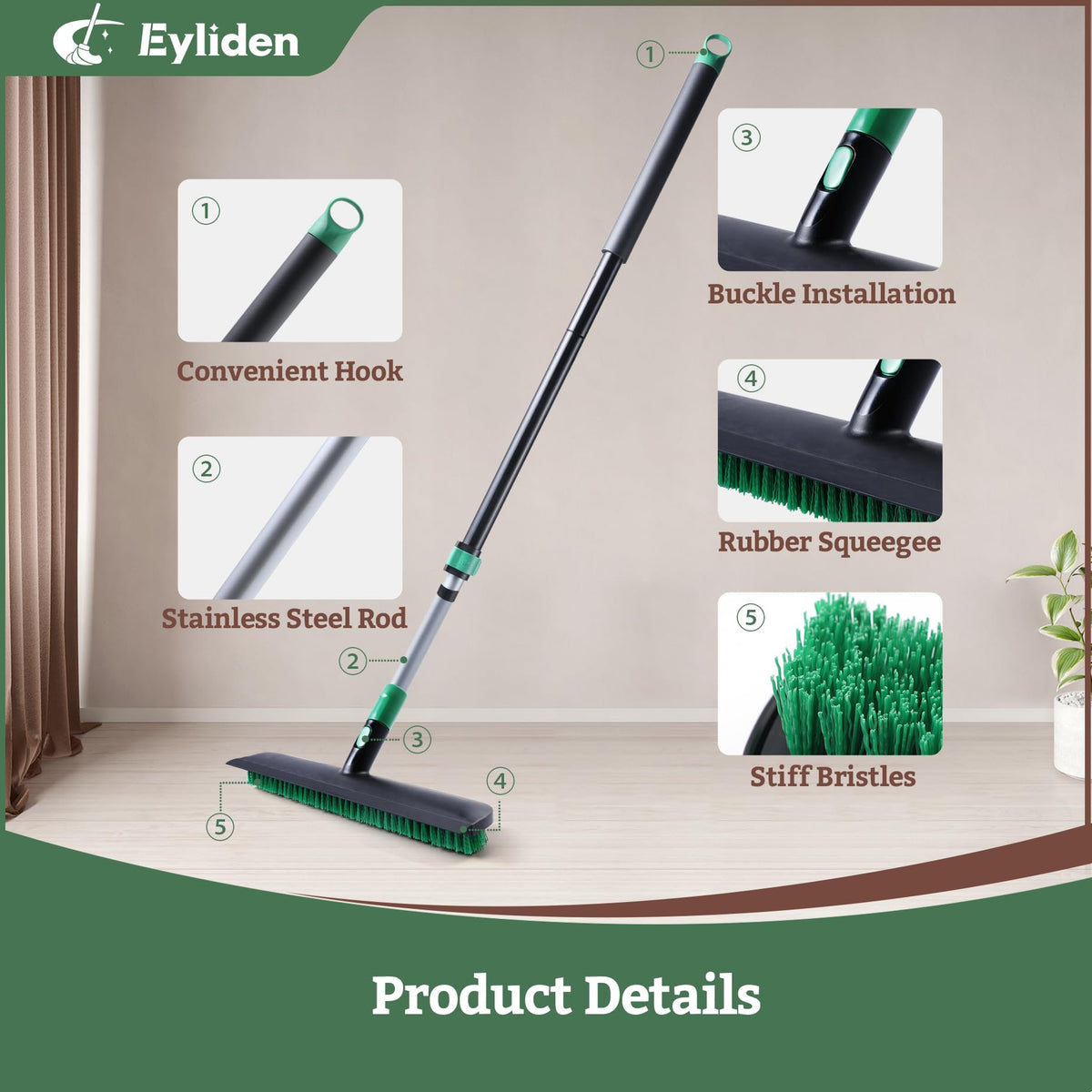 Scrub Brush with Squeegee