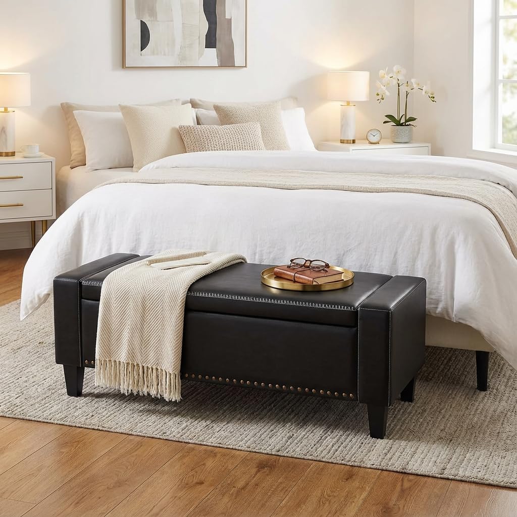 49''W Storage Ottoman Bench