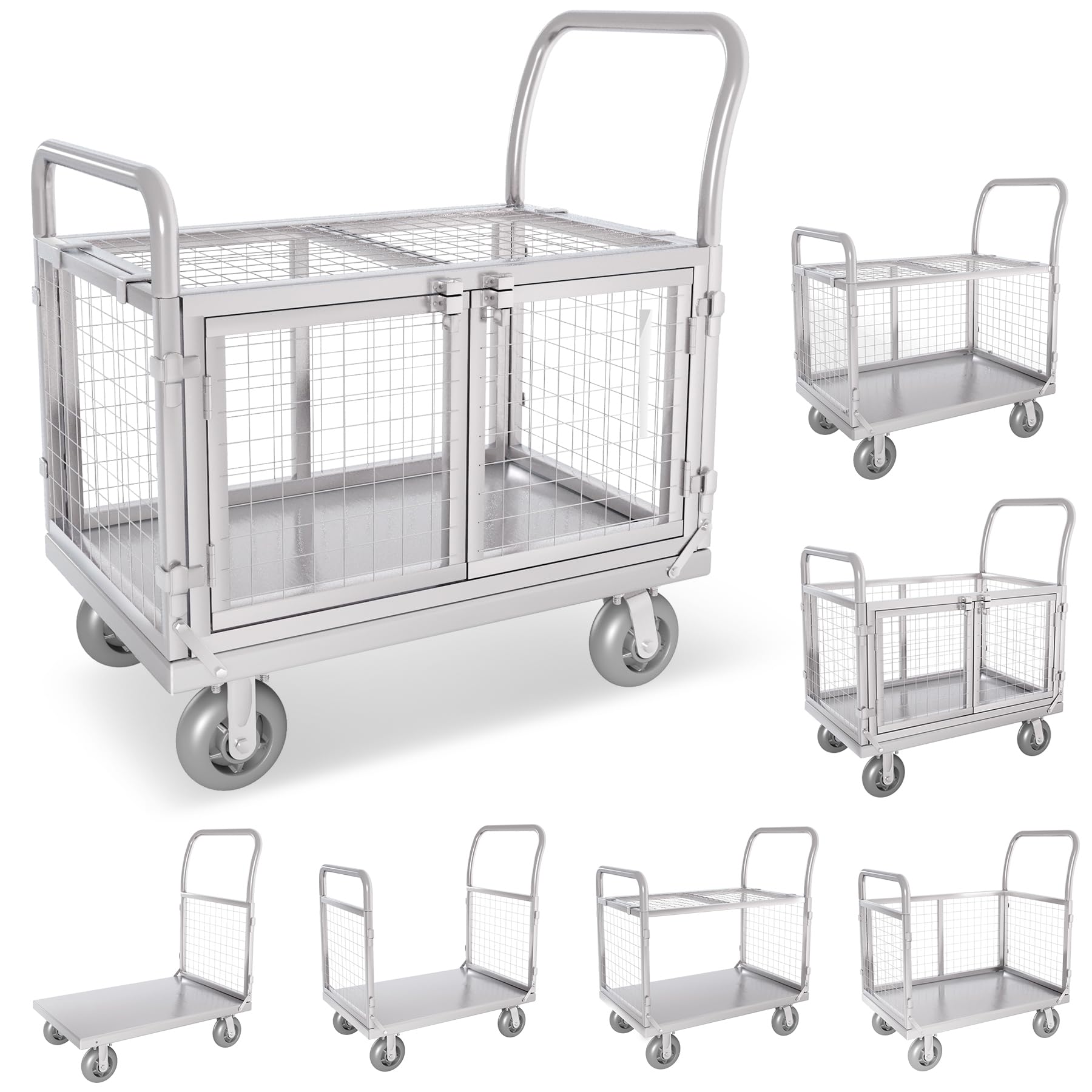 Upgrade Platform Truck with Cage