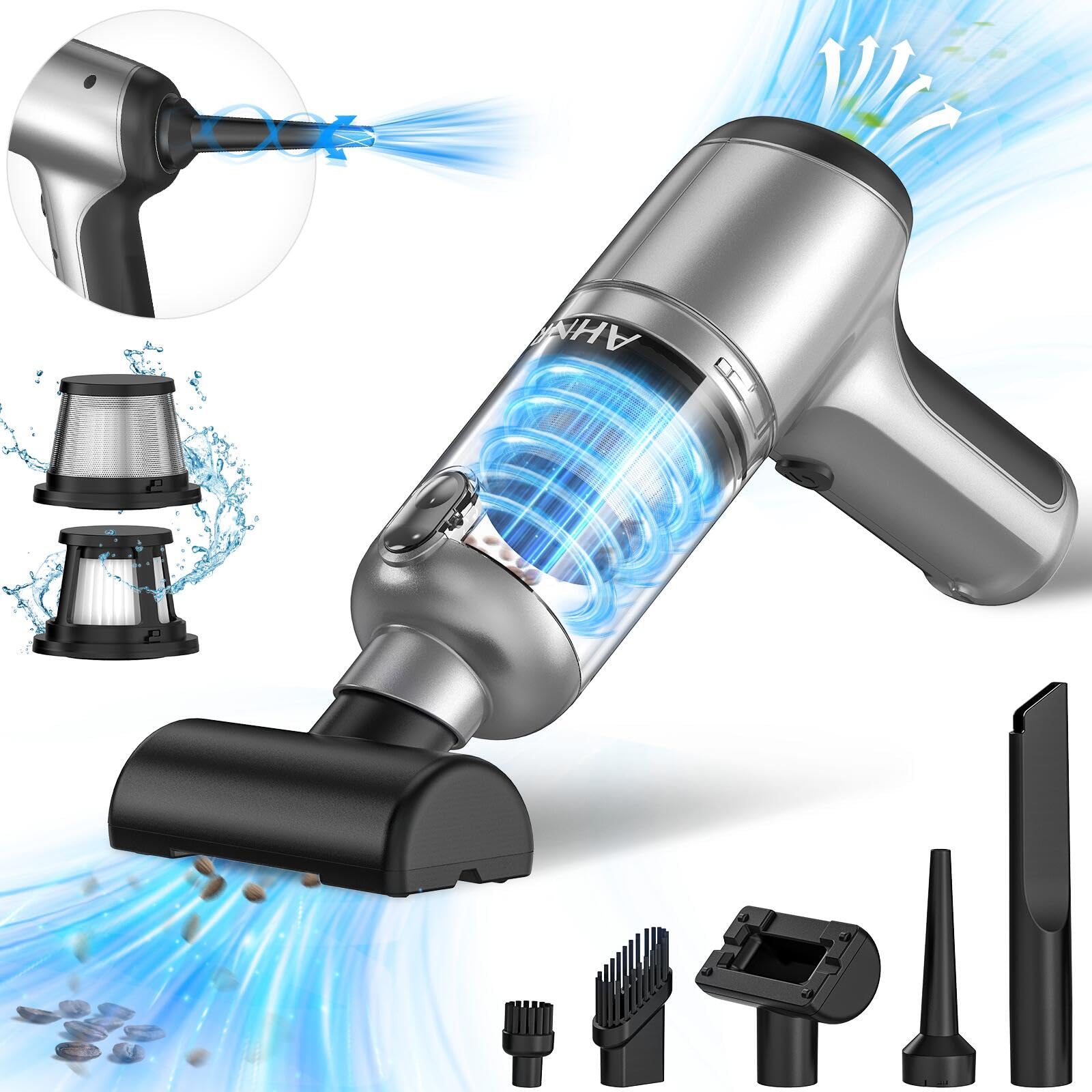 20000PA Handheld Car Vacuum Portable Cordless with Brushless Motor