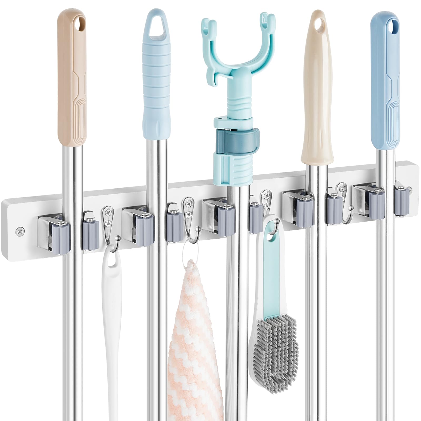 Mop and Broom Holder Wall Mount