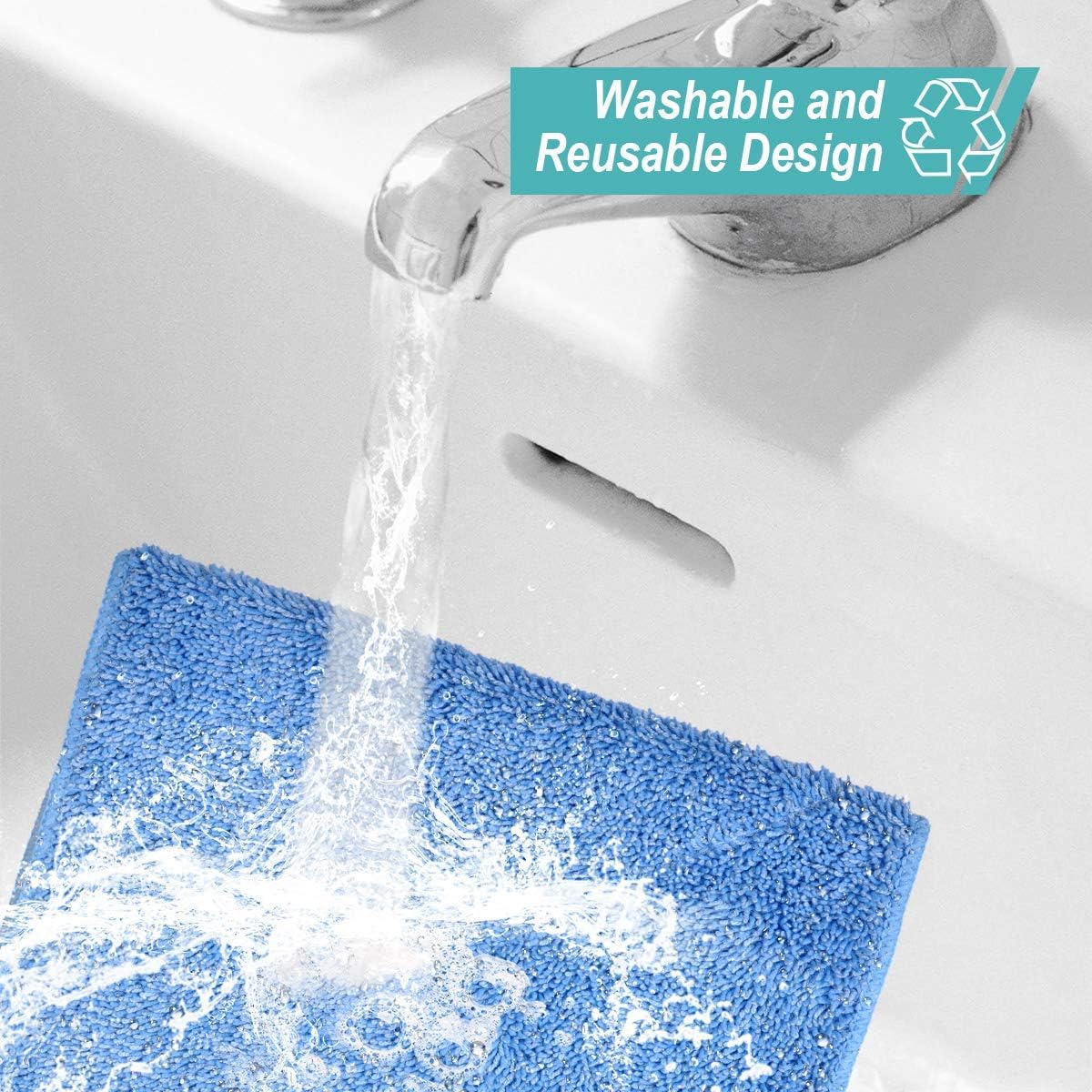 Mop Refills Compatible with MR.SIGA Professional Mop (3 Count)