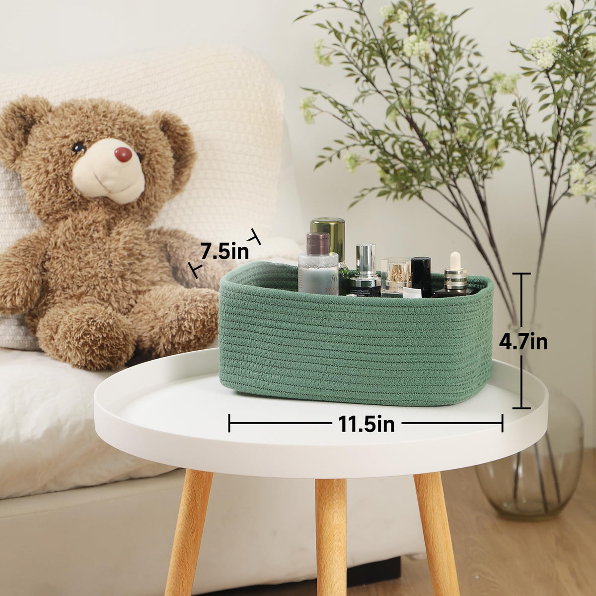 Small Storage Baskets for Organizing (4 Count)