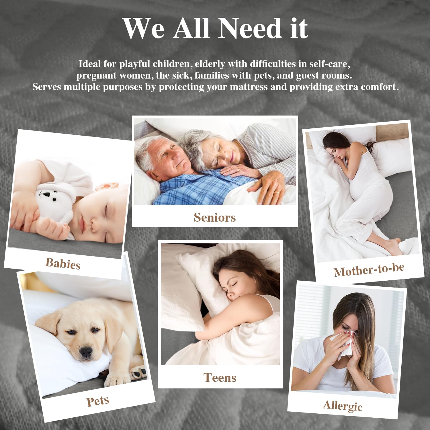 2 Pack Twin Mattress Protector Waterproof (2 Count)
