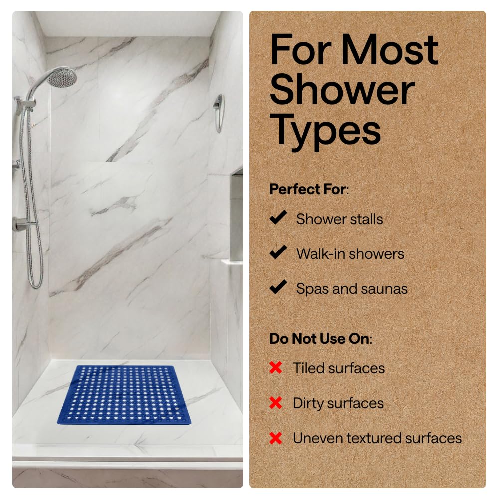 Patented Square Shower Stall Mat