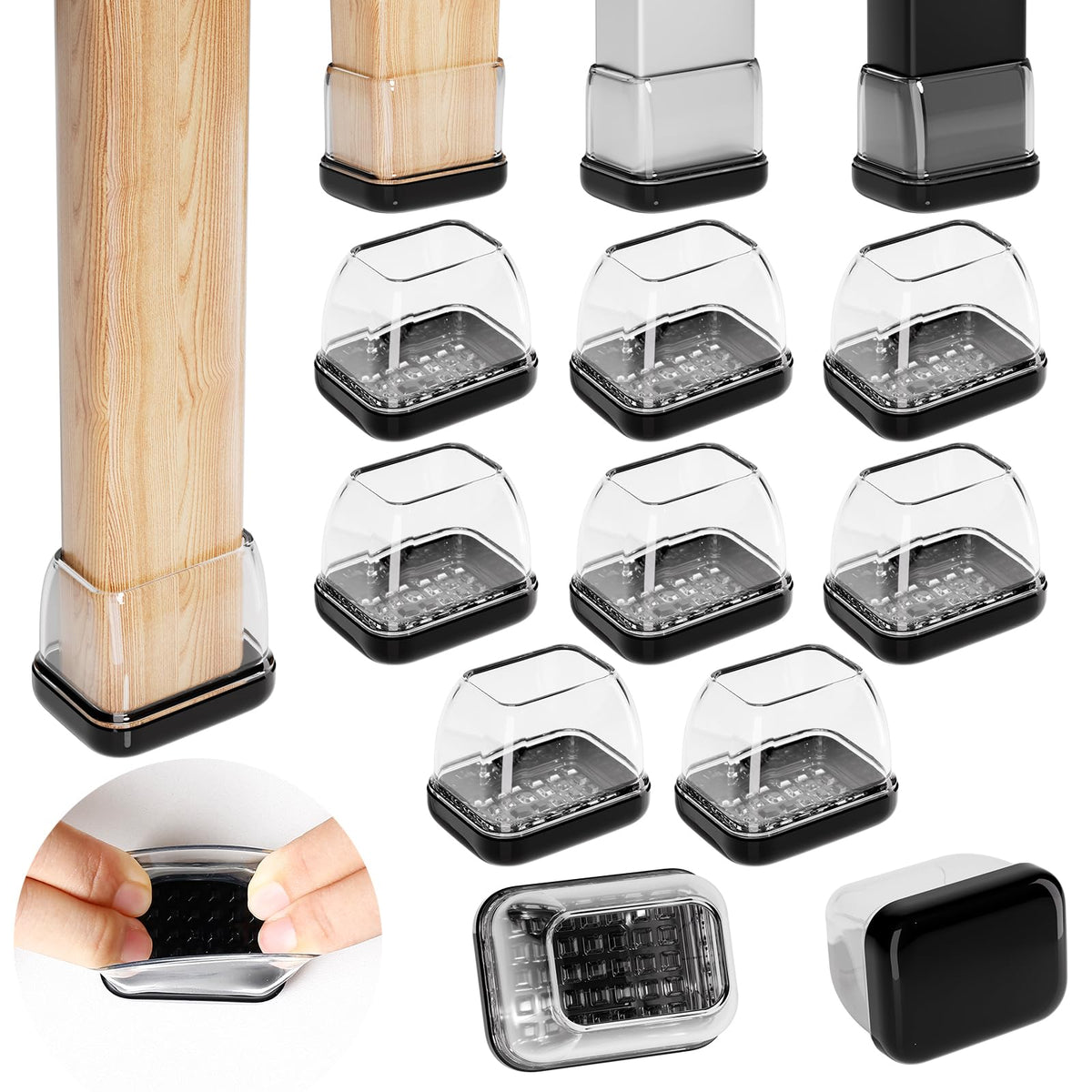 Chair Leg Sliders for Carpet (8 Count)