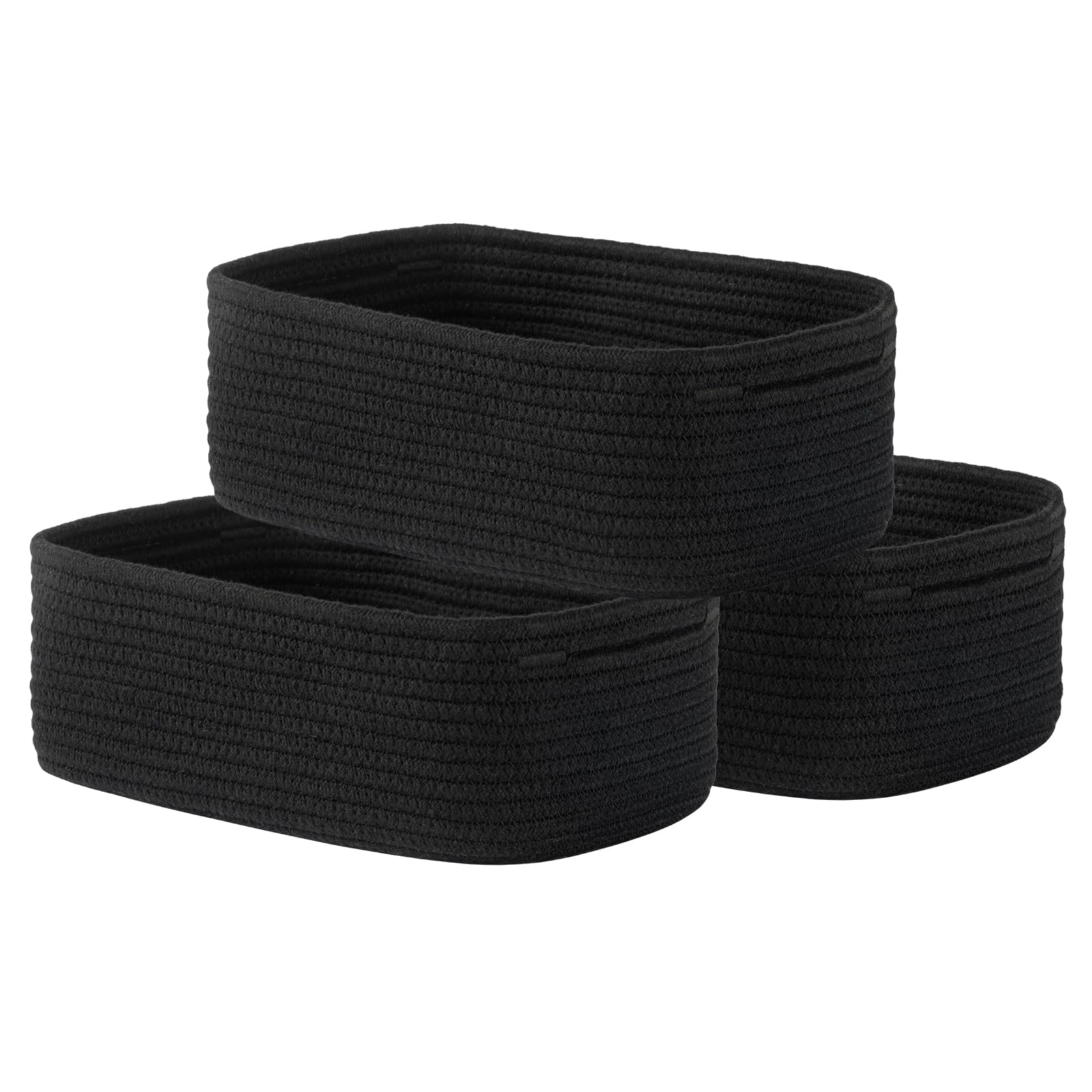 Small Woven Storage Basket for Organizing (3 Count)