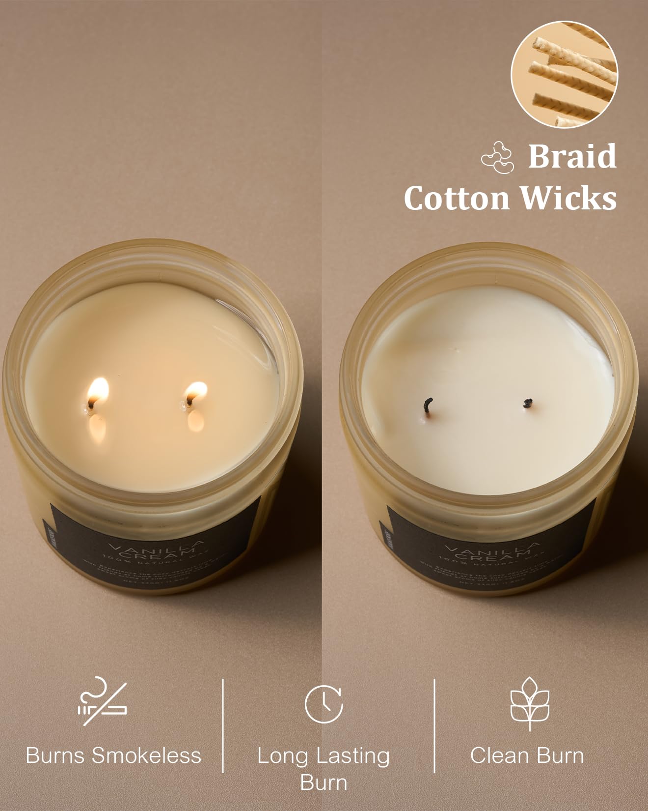 Vanilla Scented Candles for Home (11.6 Ounce)