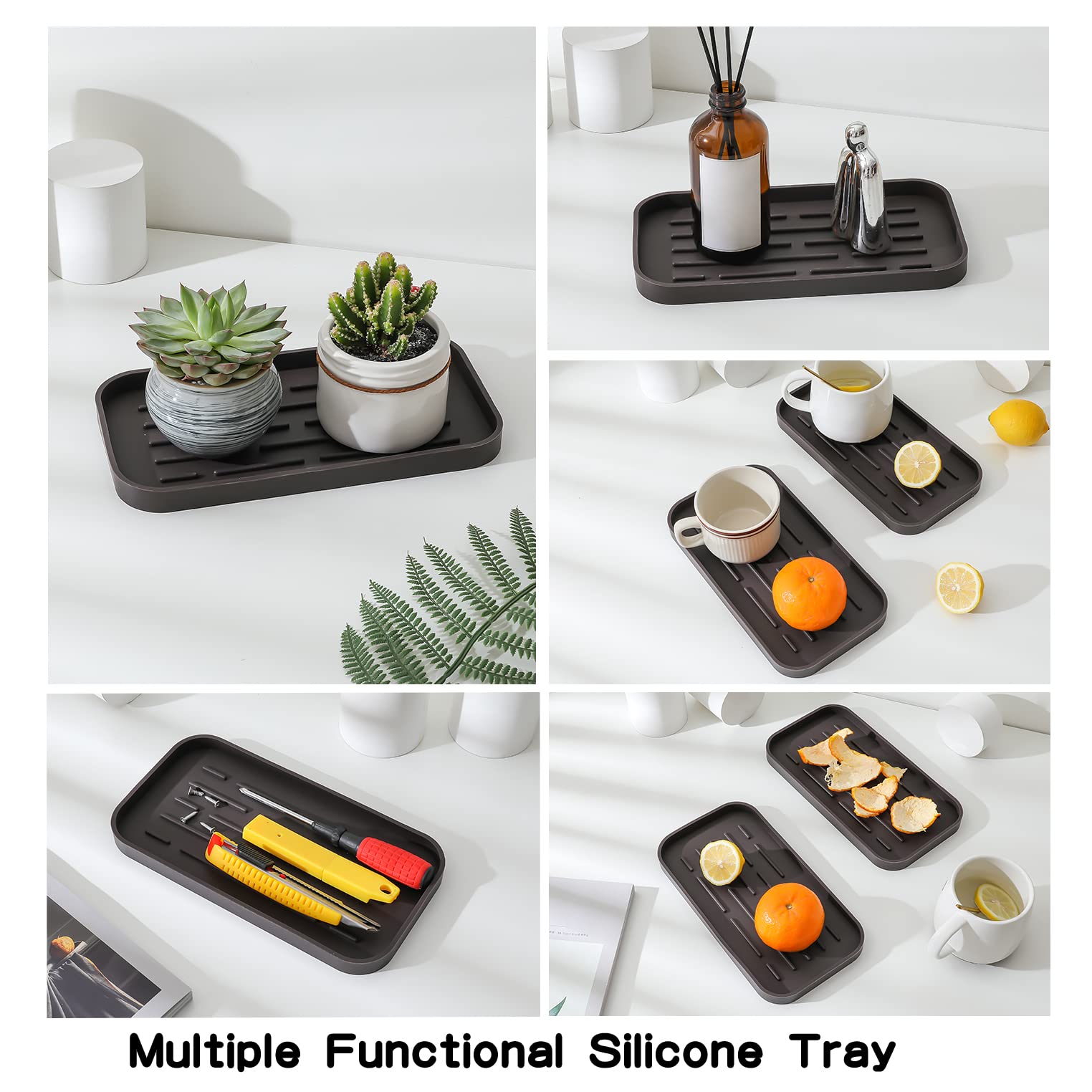 Silicone Kitchen Sink Organizer Tray for Multiple Usage