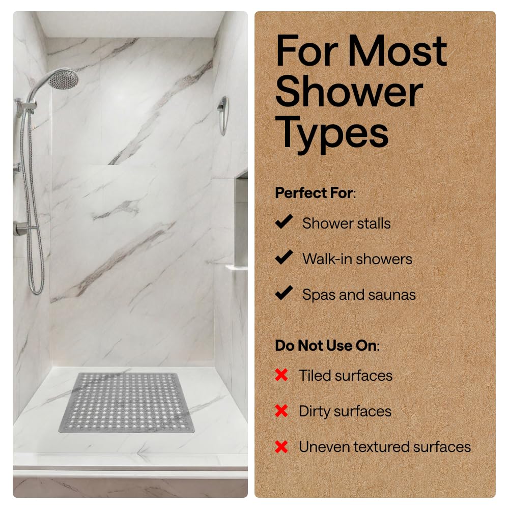 Patented Square Shower Stall Mat