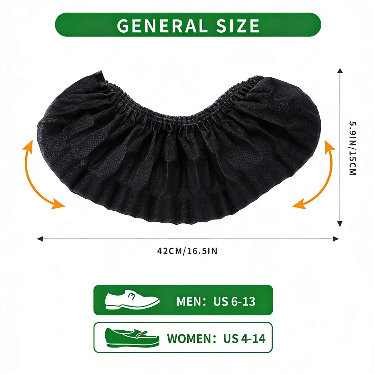50/100/200 Pack Non-Woven Shoe Covers Disposable for Indoors