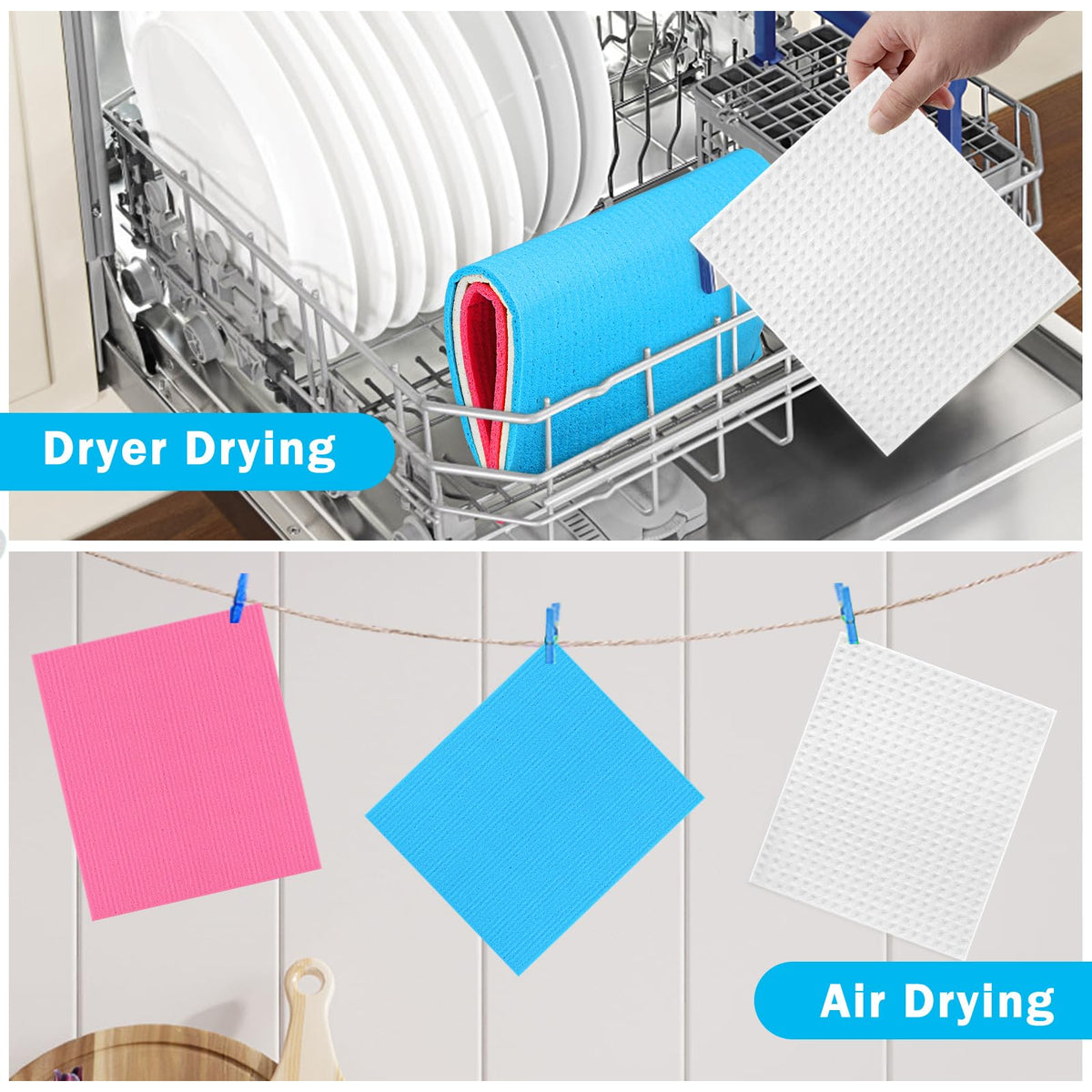 Swedish Dishcloths for Kitchen (20 Count)