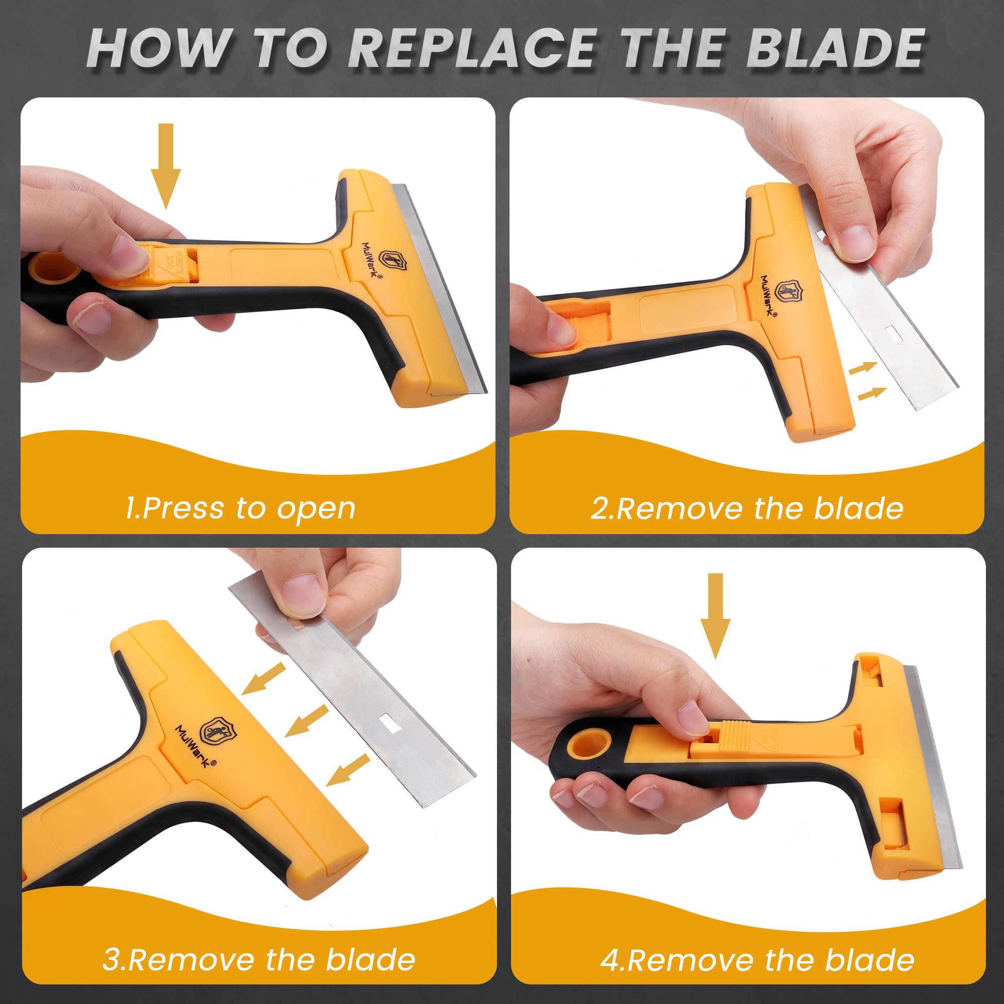 3 kinds Scraper Tool Set with 30pcs Replaceble Blades