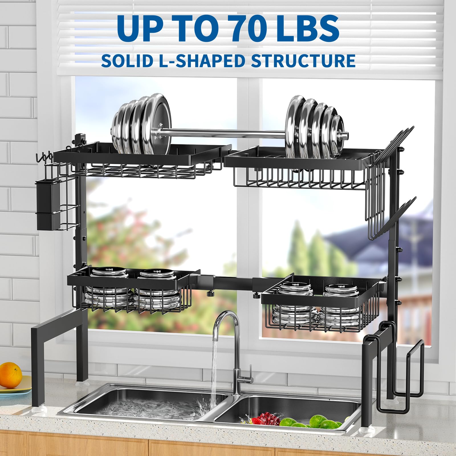Over The Sink Dish Drying Rack