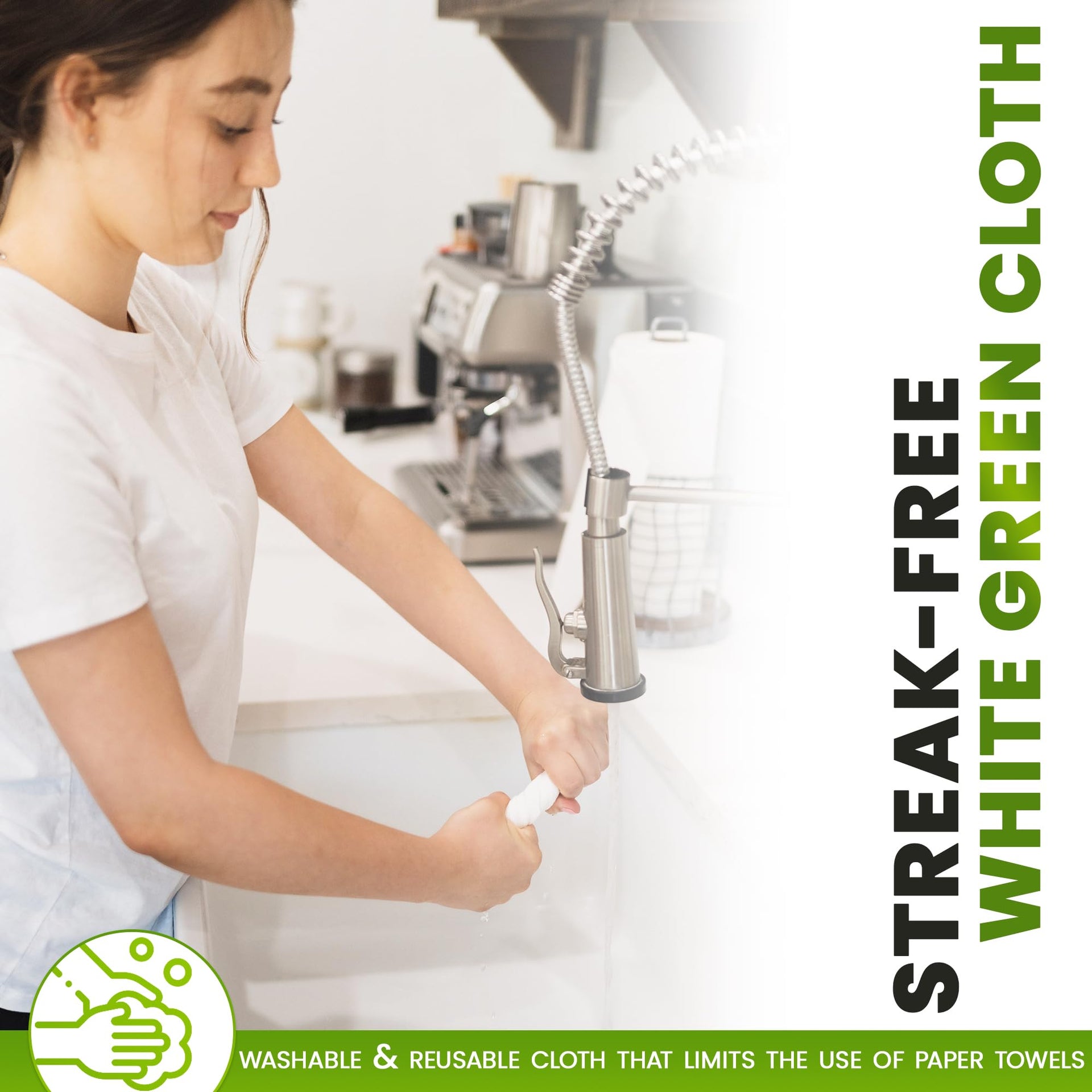 4 Pack Reusable Cleaning Cloths for Streak (4 Count)