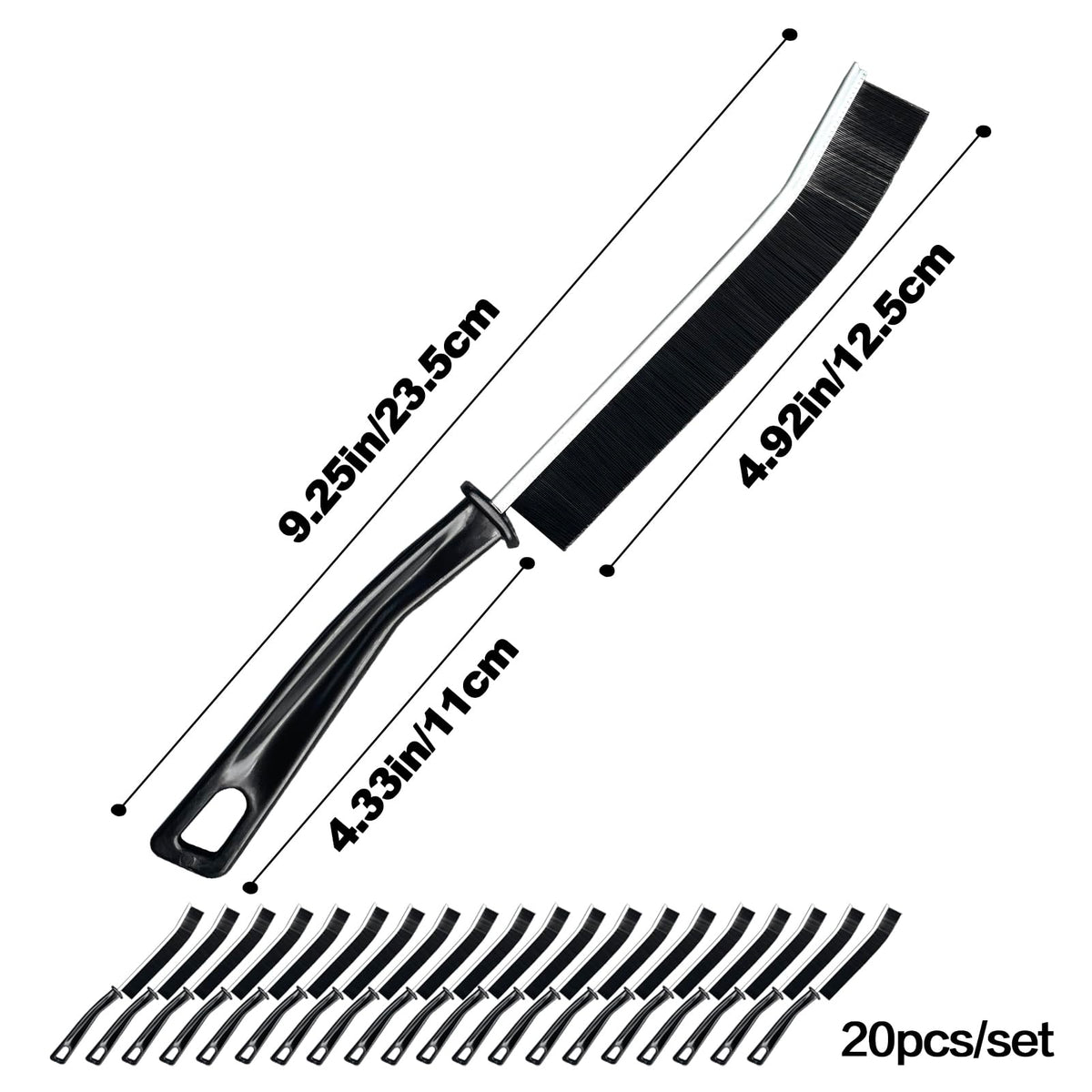 20Pcs Crevice Cleaning Brushes (20 Count)
