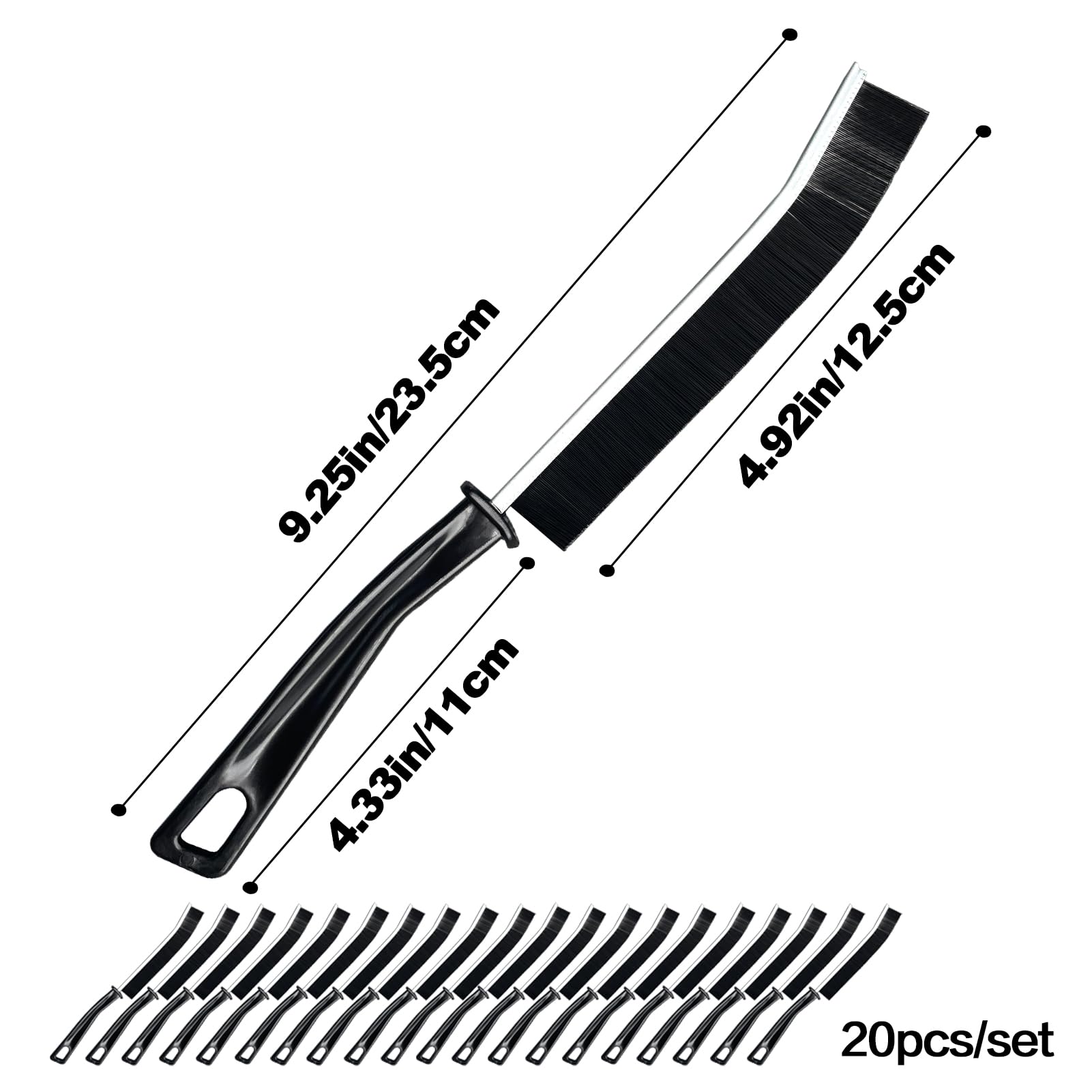20Pcs Crevice Cleaning Brushes (20 Count)
