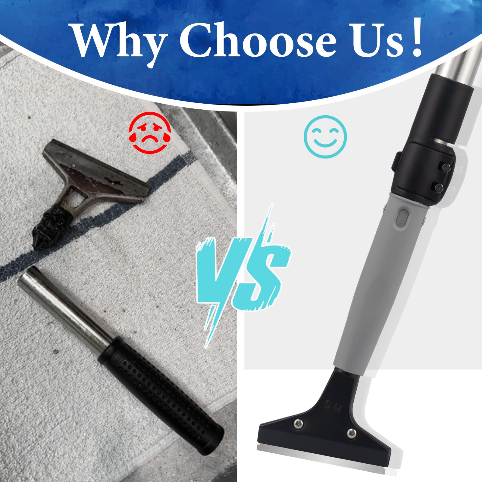 Floor Scraper Heavy Duty Long Handle