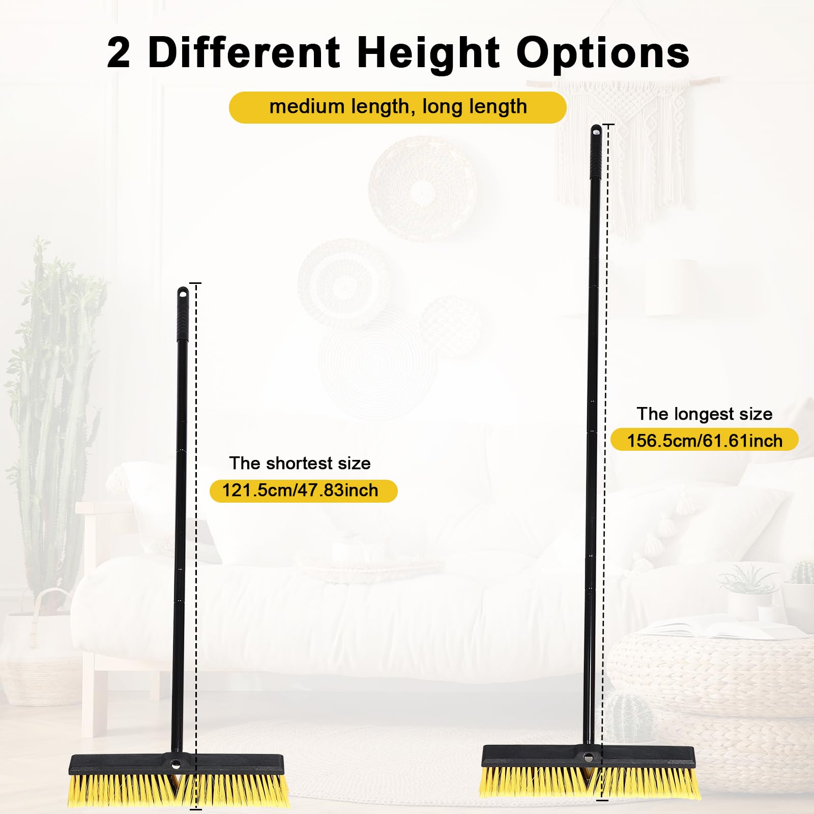 6 Pack 18 Inches Push Broom Outdoor
